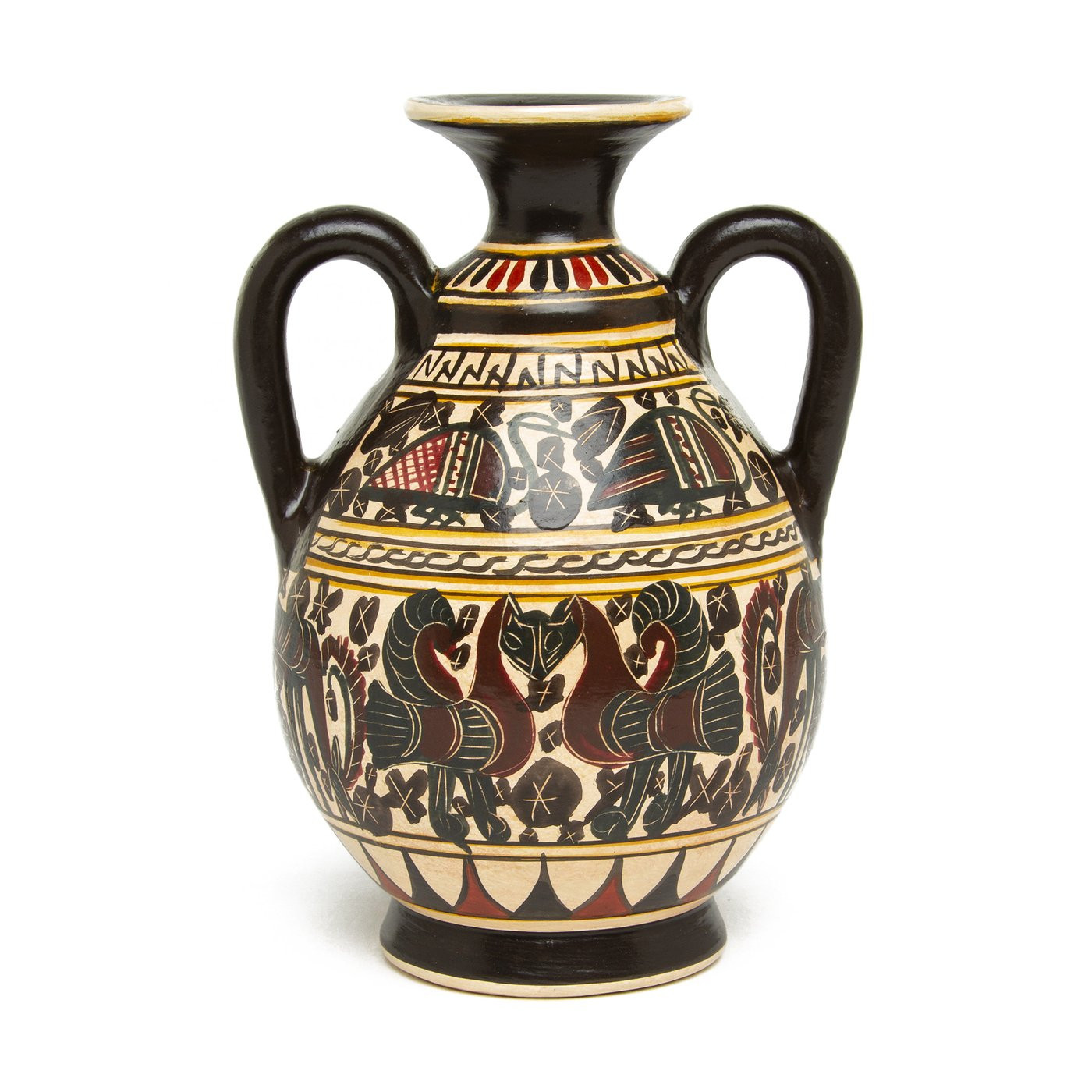 hull art usa vase of murano the getty store with regard to mini greek amphora vase corinthian