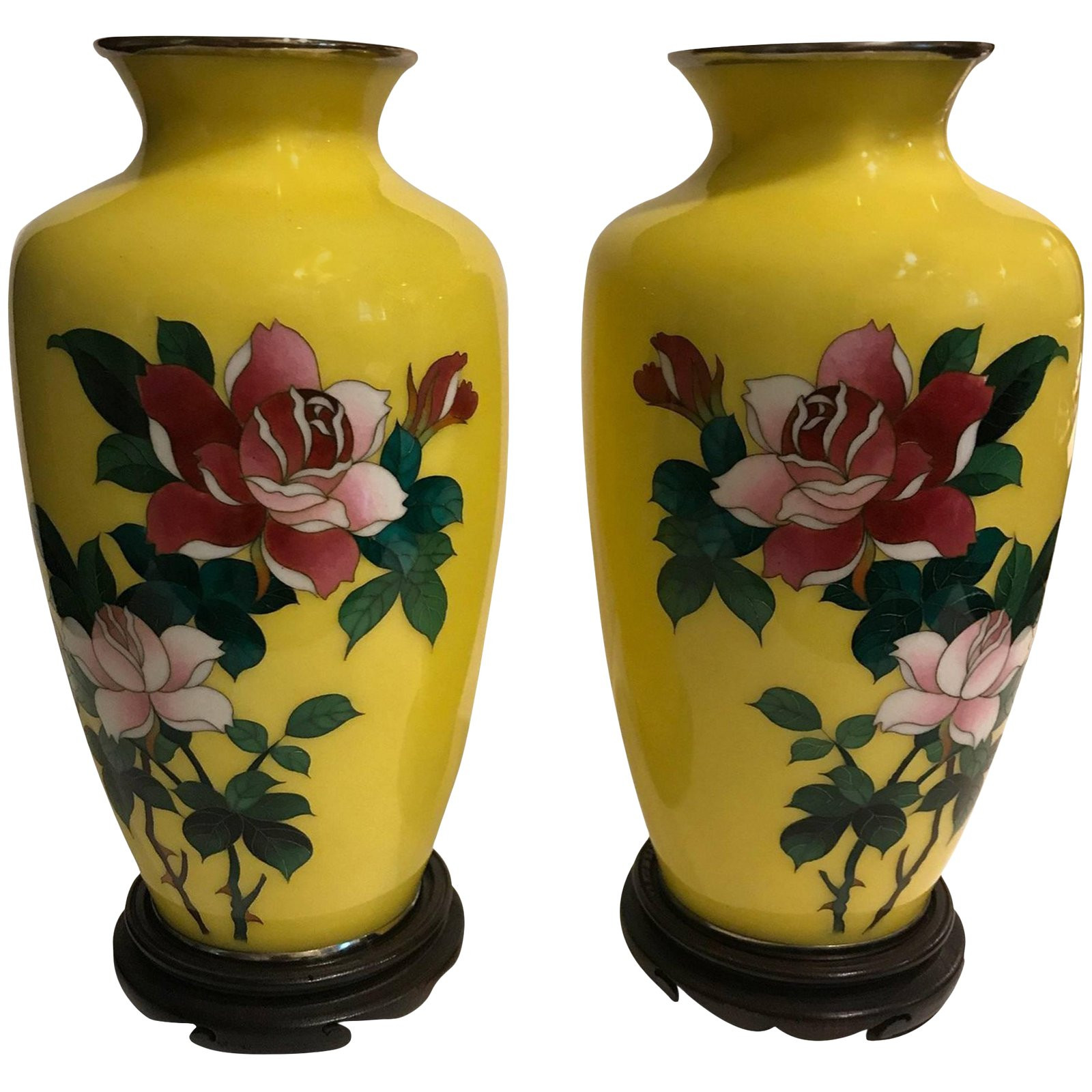 28 Best Hyalyn Pottery Vase 2024 free download hyalyn pottery vase of imperial yellow sato period cloisonne vases a pair chairish for imperial yellow sato period cloisonne vases a pair 0007