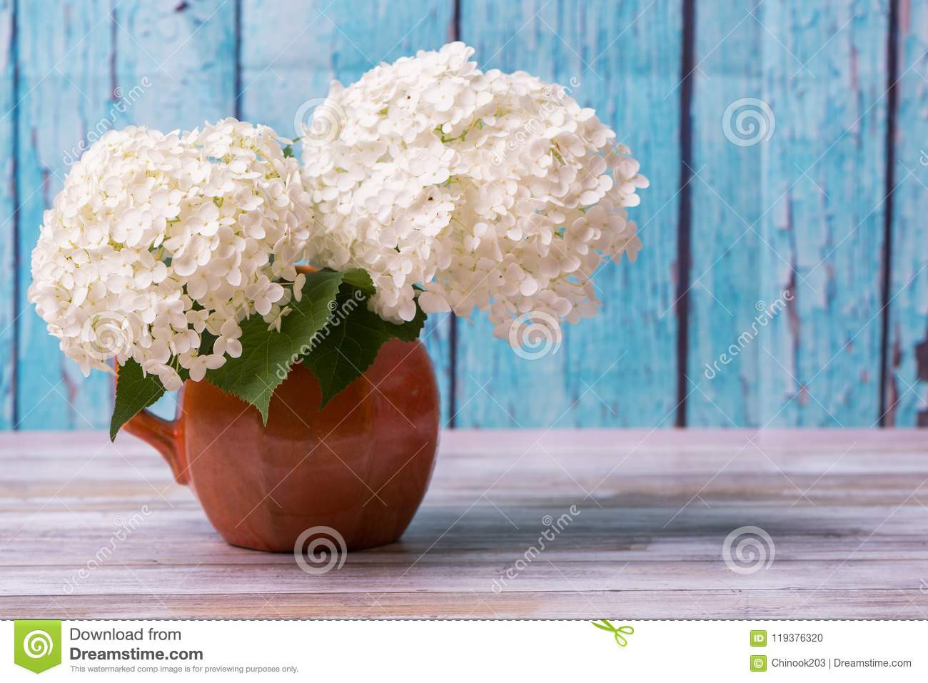 30 Wonderful Hydrangea and Rose Arrangement In Glass Vase 2024 free download hydrangea and rose arrangement in glass vase of white hydrangea flowers in a rustic vase with blue background stock with regard to white hydrangea flowers in a rustic vase with blue backgrou