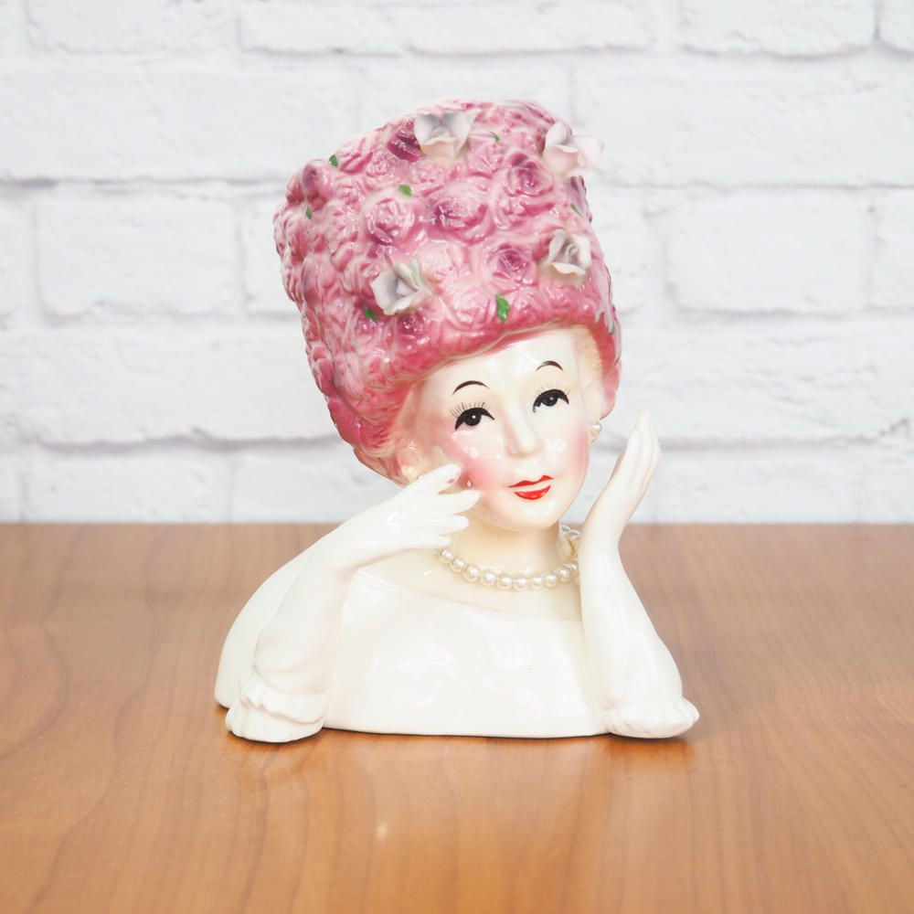 23 Famous Inarco Lady Head Vase 2024 free download inarco lady head vase of vintage relpo a1229 lady head vase 6 5 pink rose hat with pearls with regard to vintage relpo a1229 lady head vase 6 5 pink rose hat with pearls by fireflyvintagehom