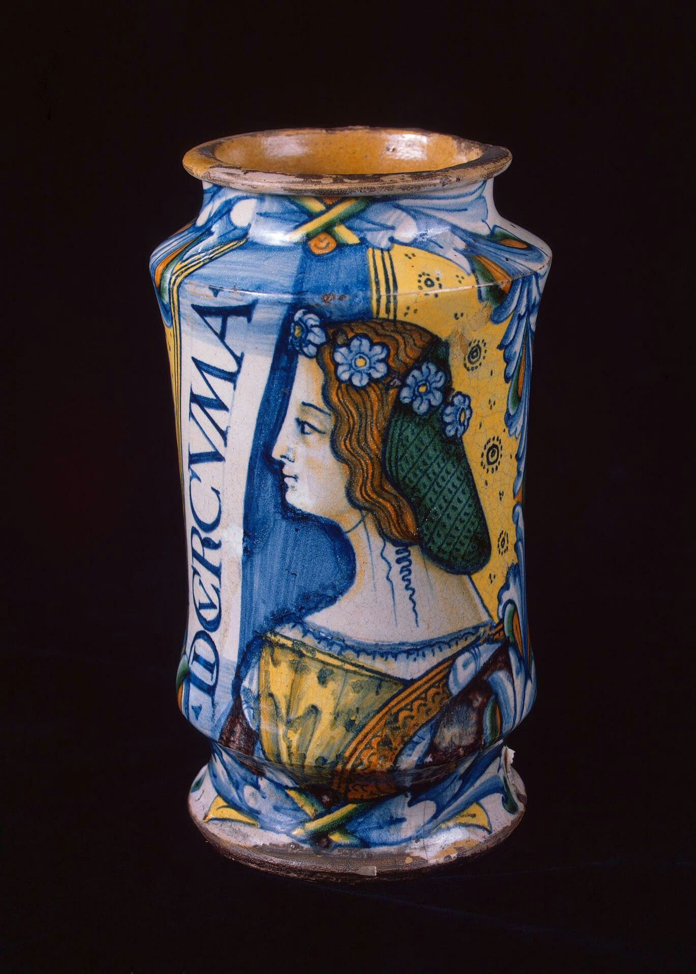 26 Spectacular Italian Pottery Vase 2024 free download italian pottery vase of albarello pharmacy jug with the depiction of a woman italy deruta with regard to albarello pharmacy jug with the depiction of a woman italy deruta circa