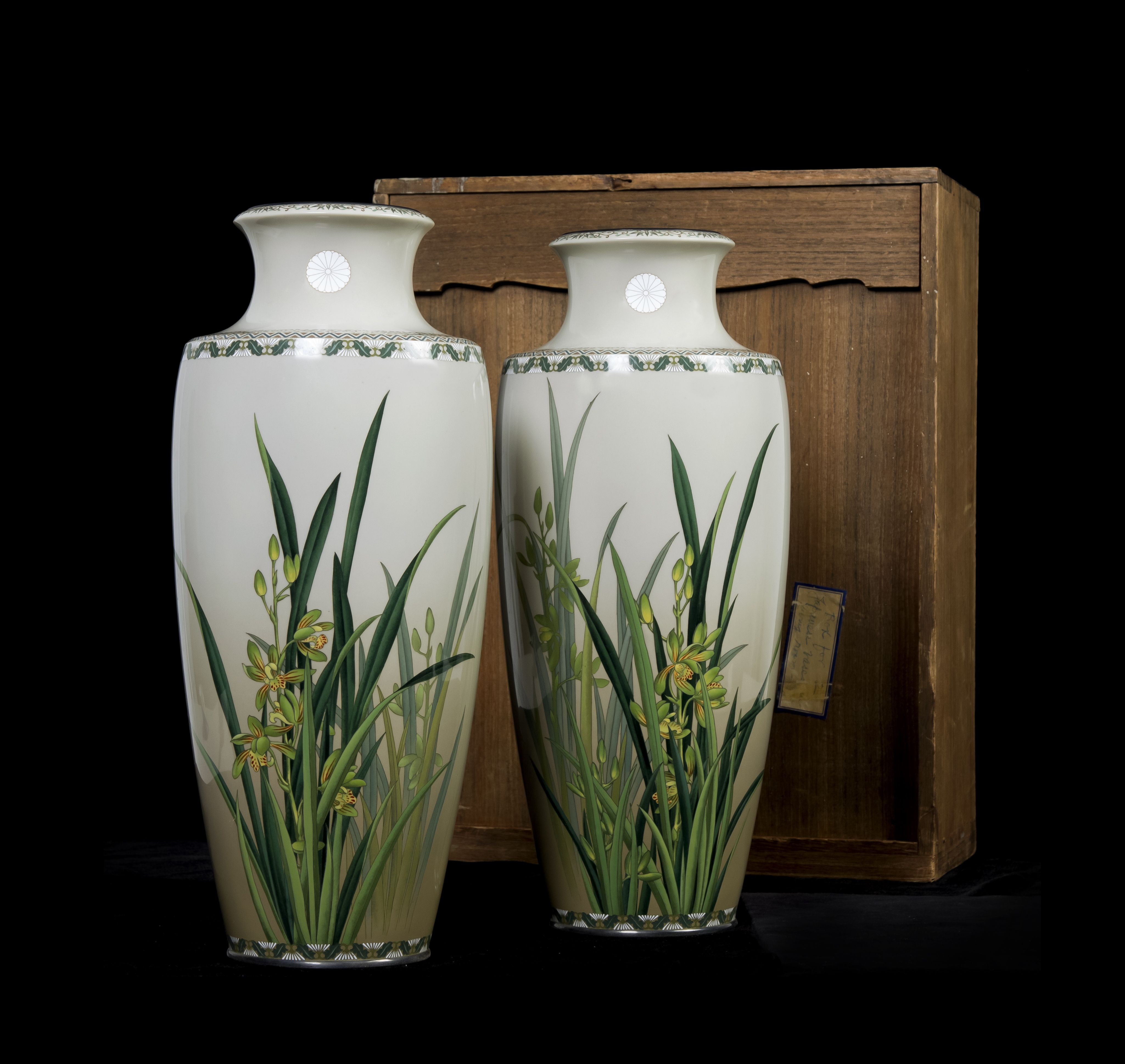 18 Best Japanese Glass Vase 2024 free download japanese glass vase of a pair of japanese cloisonna enamel imperial presentation vases inside a pair of japanese cloisonna enamel imperial presentation vases ando studio presented as a gift 