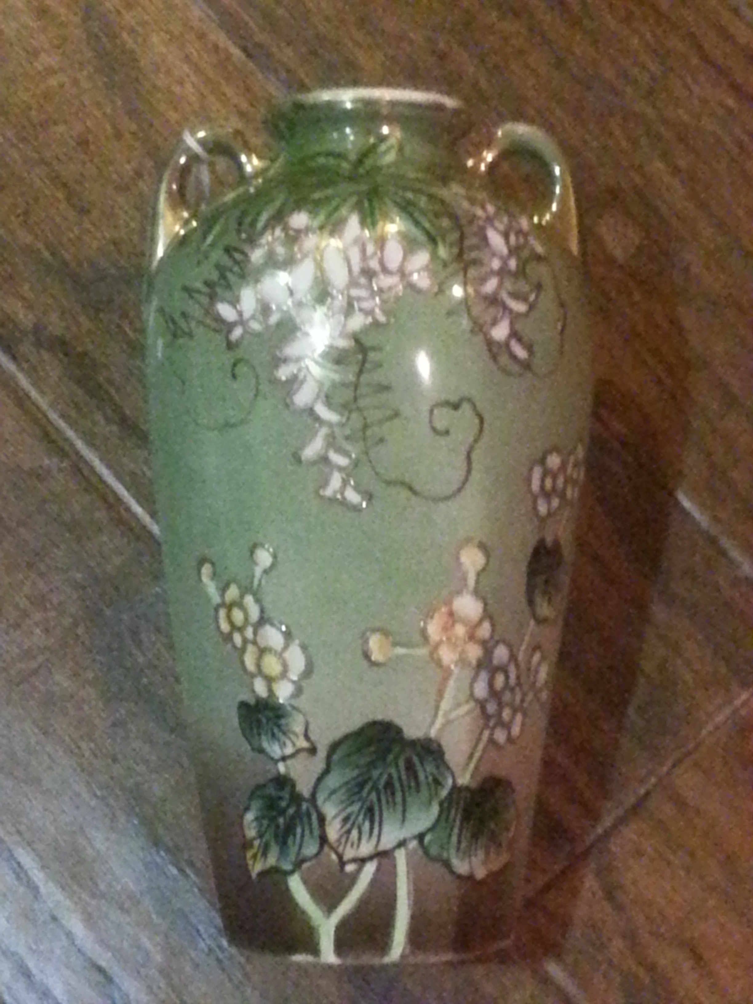 10 Cute Japanese Vase Appraisal 2024 free download japanese vase appraisal of antique nishiki japanese handled raised floral moriage gilt green regarding antique nishiki japanese handled raised floral moriage gilt green vase with green hallm