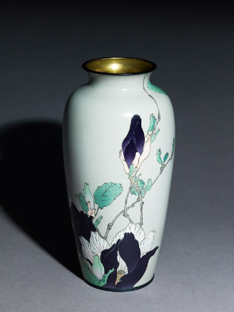 japanese vase appraisal of cloisonna baluster vase with magnolias attributed to gonda hirusuke with cloisonna baluster vase with magnolias attributed to gonda hirusuke meiji period