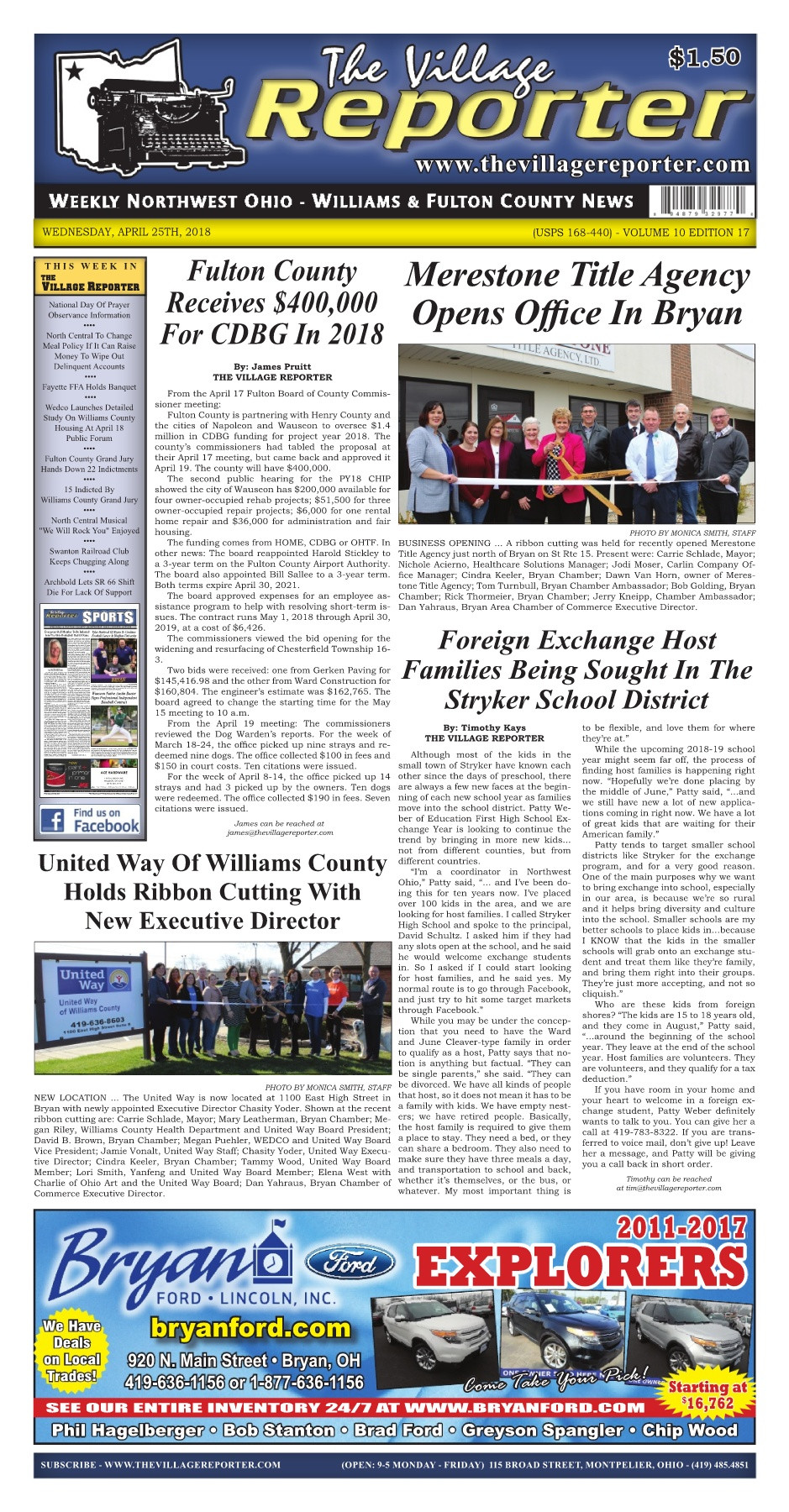 judith stiles vase of the village reporter april 25th 2018 pages 1 44 text version throughout the village reporter april 25th 2018