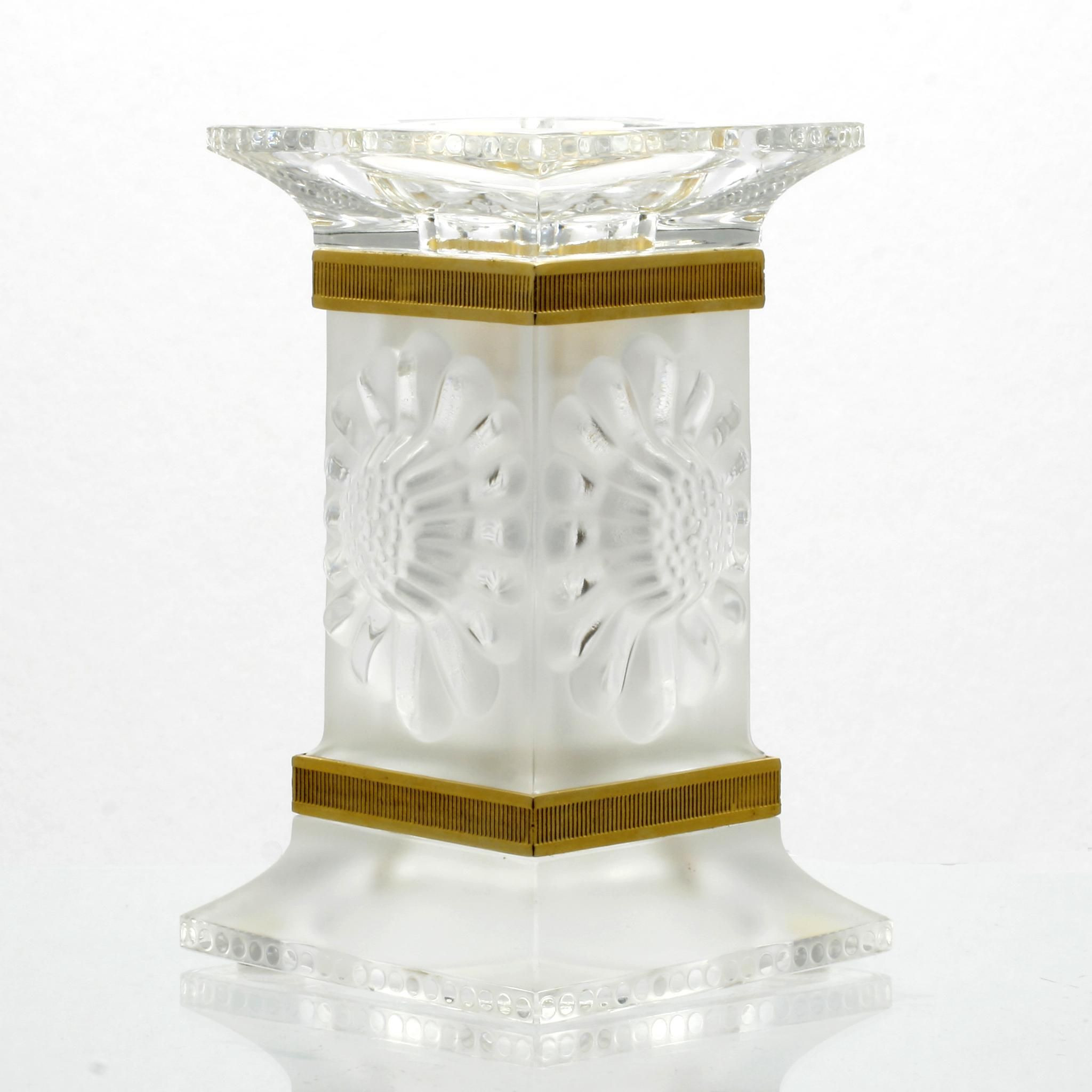 12 Famous Lalique Crystal Dampierre Vase 2024 free download lalique crystal dampierre vase of lalique crystal paquerettes candle holder daisy flower gilt band intended for lalique crystal paquerettes candle holder daisy flower gilt band france candle