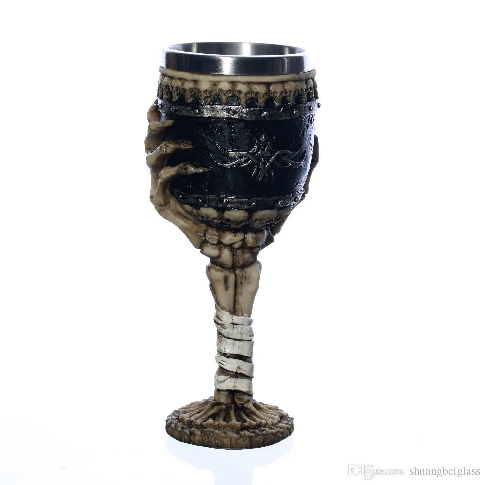 large brandy vase of high quality horror skull cup wine goblet with hand bone as a gift intended for high quality horror skull cup wine goblet with hand bone as a gift for easter halloween bar party decor wine glass stainless steel wine glass glass cups for