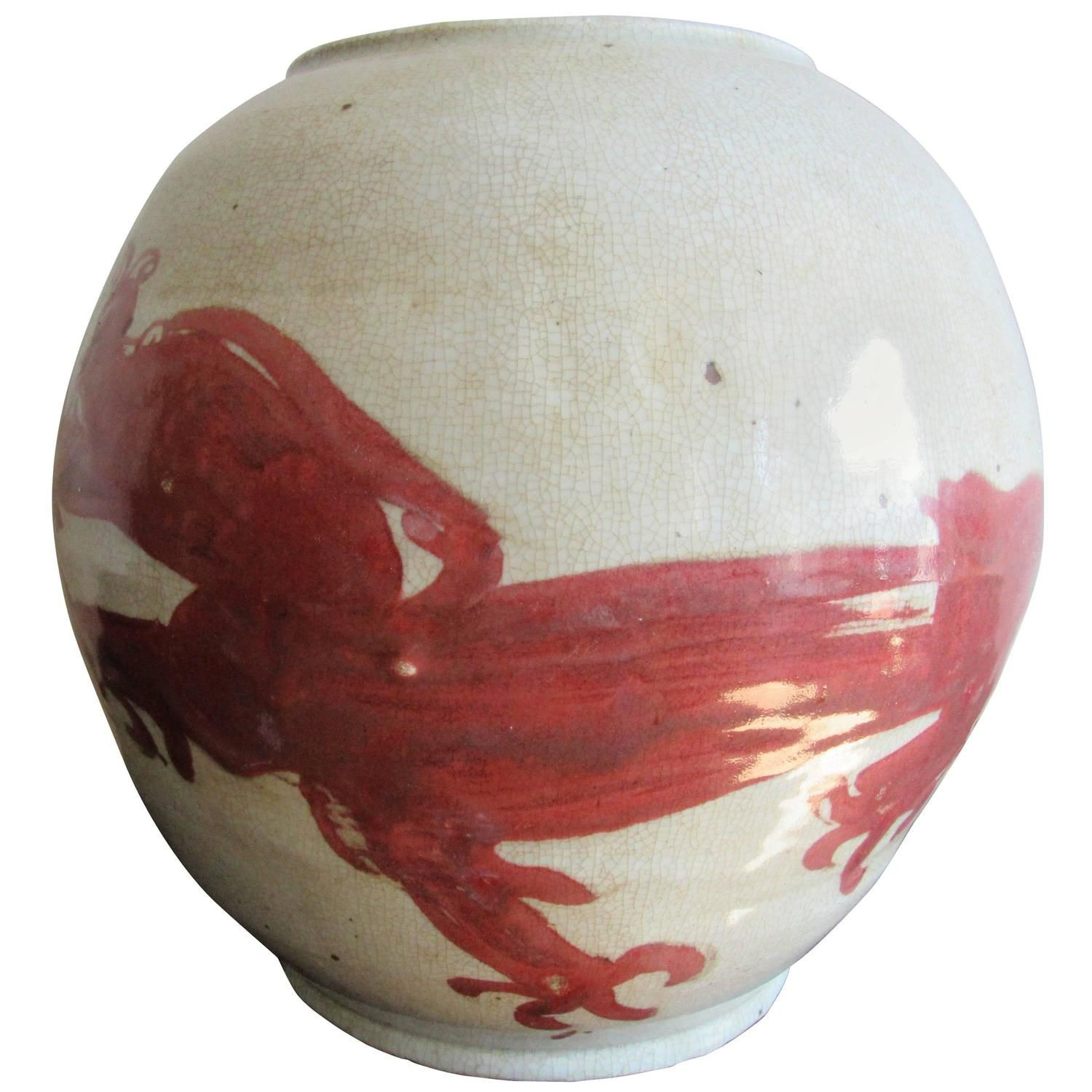 26 Elegant Large Decorative Vases for Sale 2024 free download large decorative vases for sale of large red and white swatow ware ceramic vessel my 1stdibs intended for large red and white swatow ware ceramic vessel