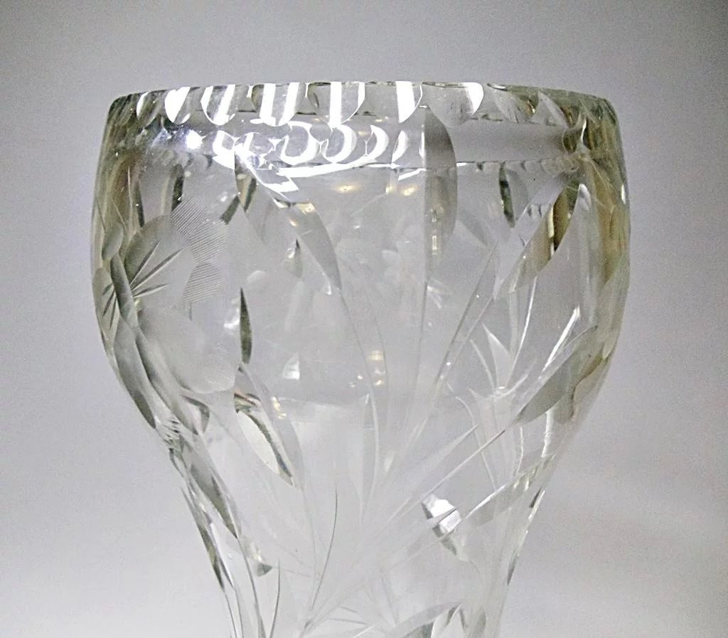 17 Lovely Large Footed Crystal Vase 2024 free download large footed crystal vase of 12 cut glass corset vase butterflies stems leaves late intended for click to expand