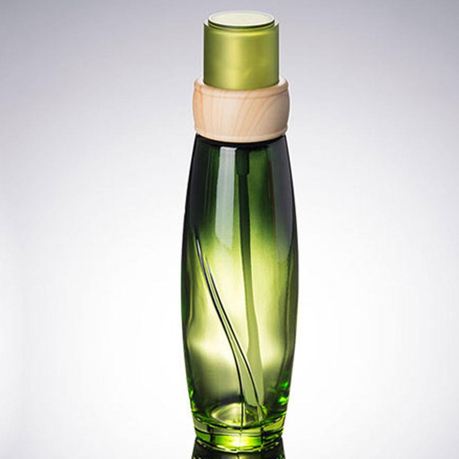 large green glass bottle vase of 40ml green glass bottle with press pump wooden shape lid pump lotion with regard to 40ml 120ml 100ml 1