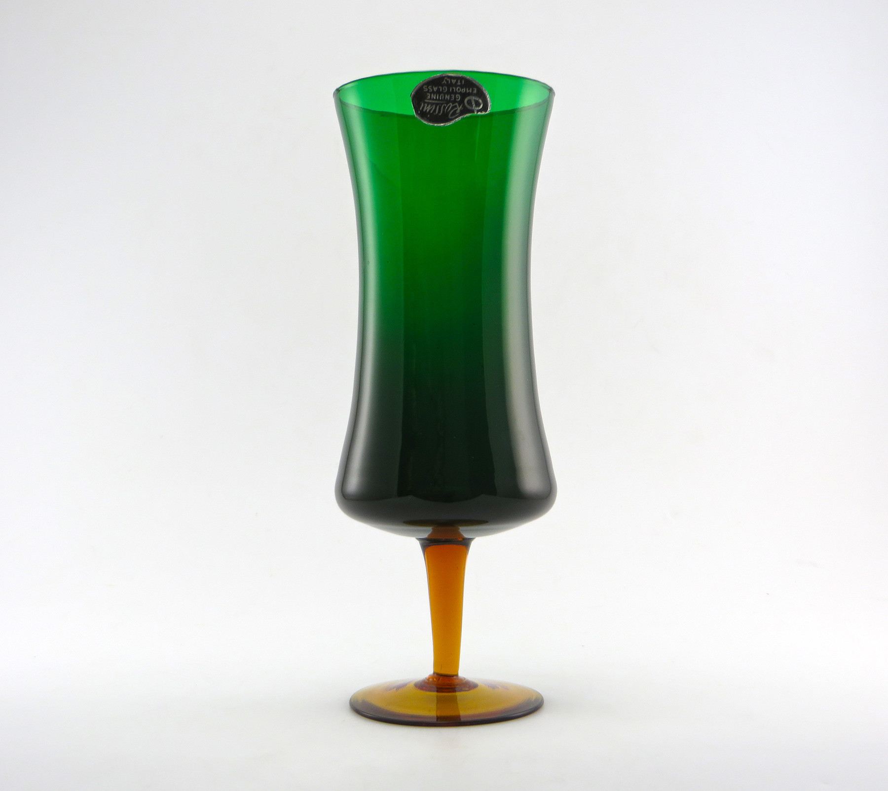 30 Perfect Large Green Glass Vase 2022 free download large green glass vase of rossini empoli art glass retro modern vase with label retro art glass pertaining to plenty of room for the stem ends at the bottom and for flowers at the top