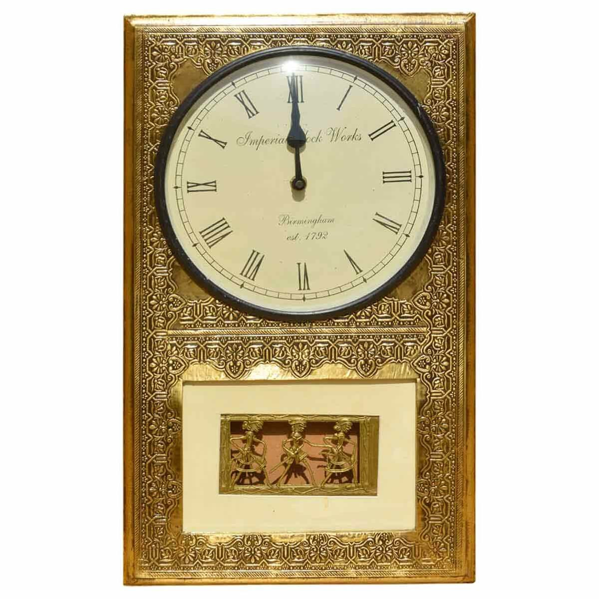 27 Awesome Large Mango Wood Vase 2024 free download large mango wood vase of 3 dancers brass mango wood framed roman numeral wall clock in 5471