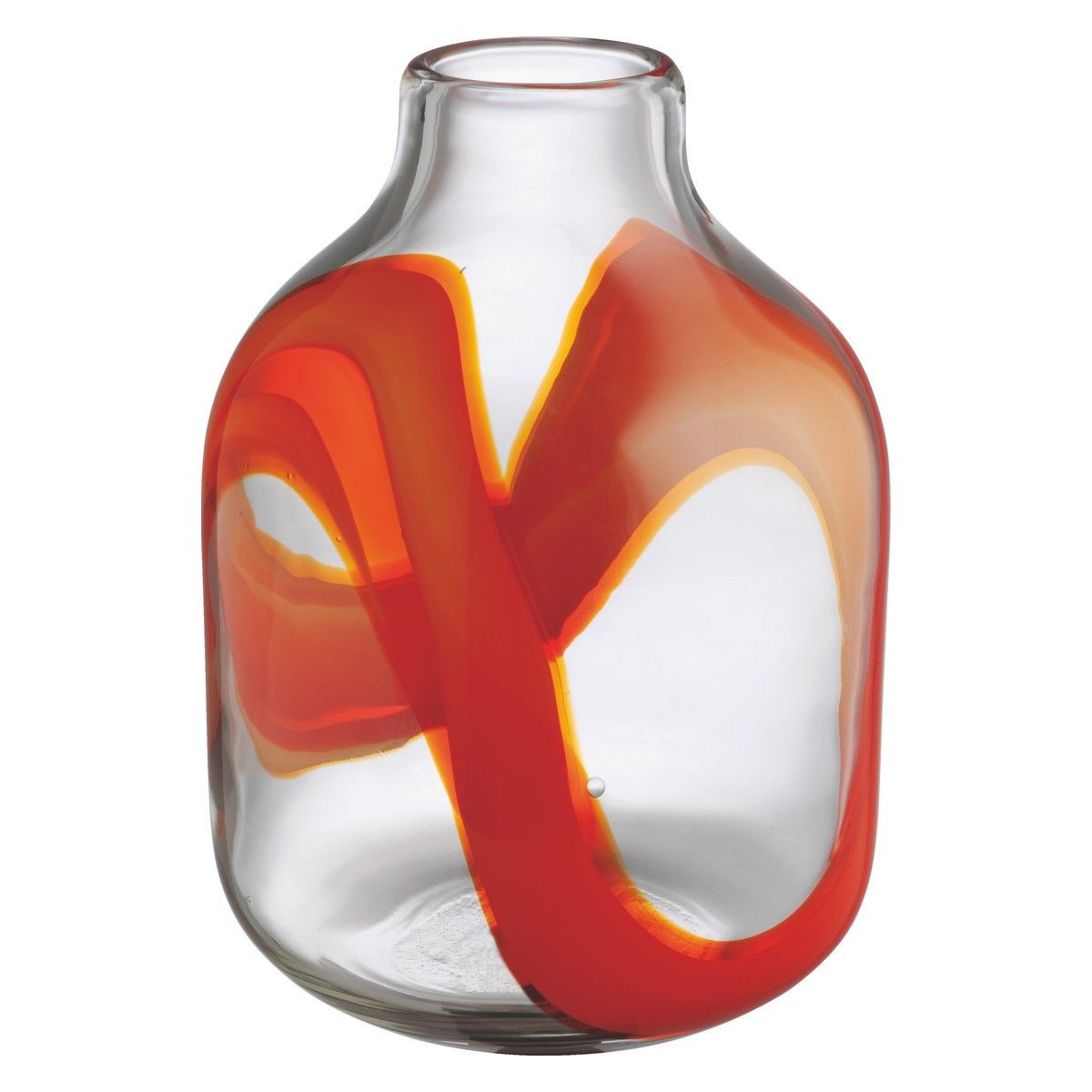 large round clear glass vase of zoom lens buy pinterest orange pattern clear glass vases and regarding decorated with a ribbon of vibrant colour the marmo clear glass vase with orange pattern creates a feeling of energy and movement buy now at habitat uk