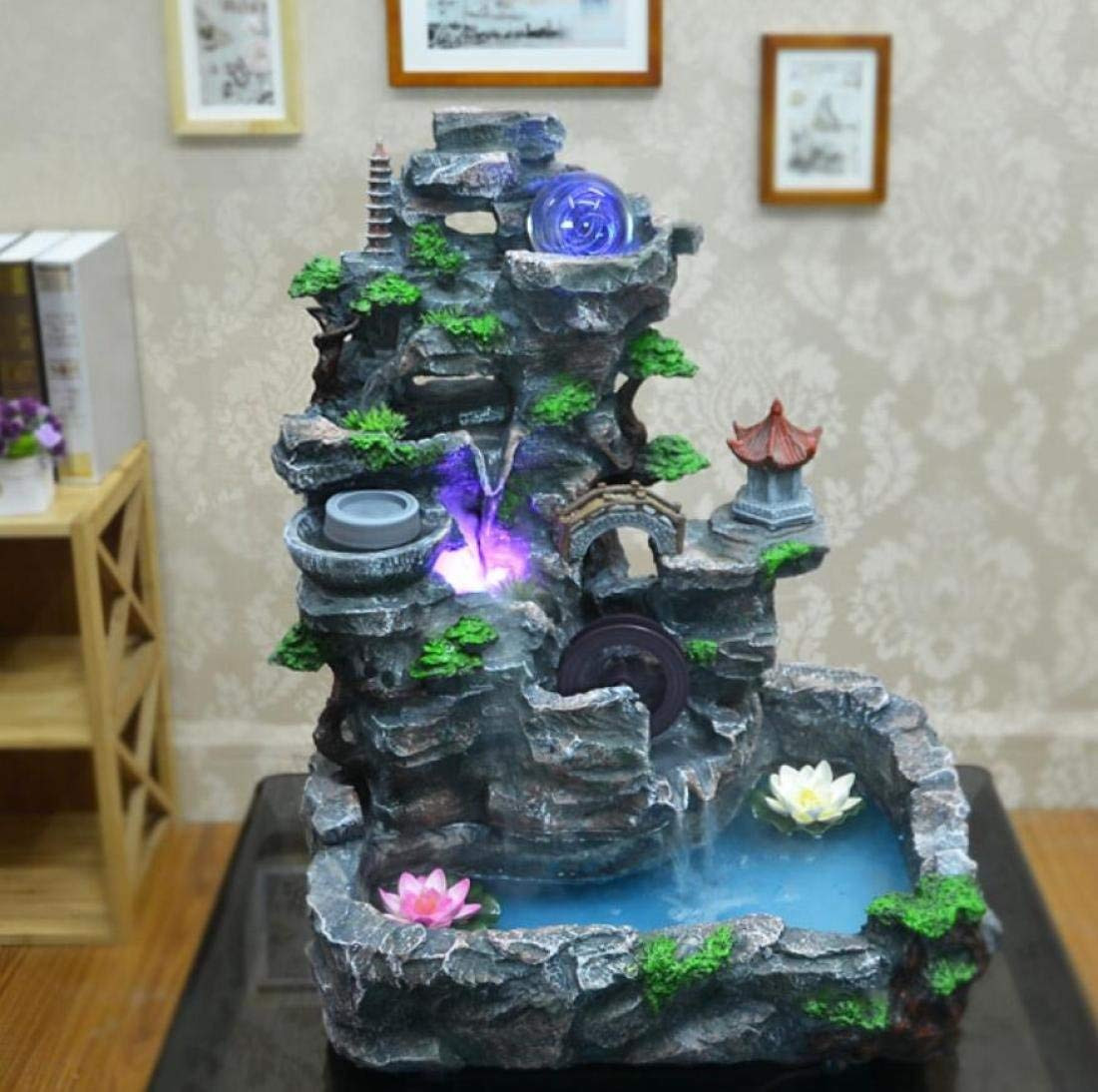 Large Vase Water Fountain Of Amazon Com Glg Large Resin Rockery Water Tabletop Scenes Floor Inside Amazon Com Glg Large Resin Rockery Water Tabletop Scenes Floor Standing Fountains Fish Tank Bonsai Home Office ornaments Humidifier Parts Indoor Tabletop