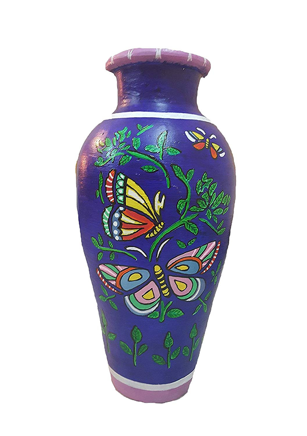 12 Great Large Yellow Ceramic Vase 2024 free download large yellow ceramic vase of buy shree fine arts butterfly hand painted terracotta vase large regarding buy shree fine arts butterfly hand painted terracotta vase large online at low prices 