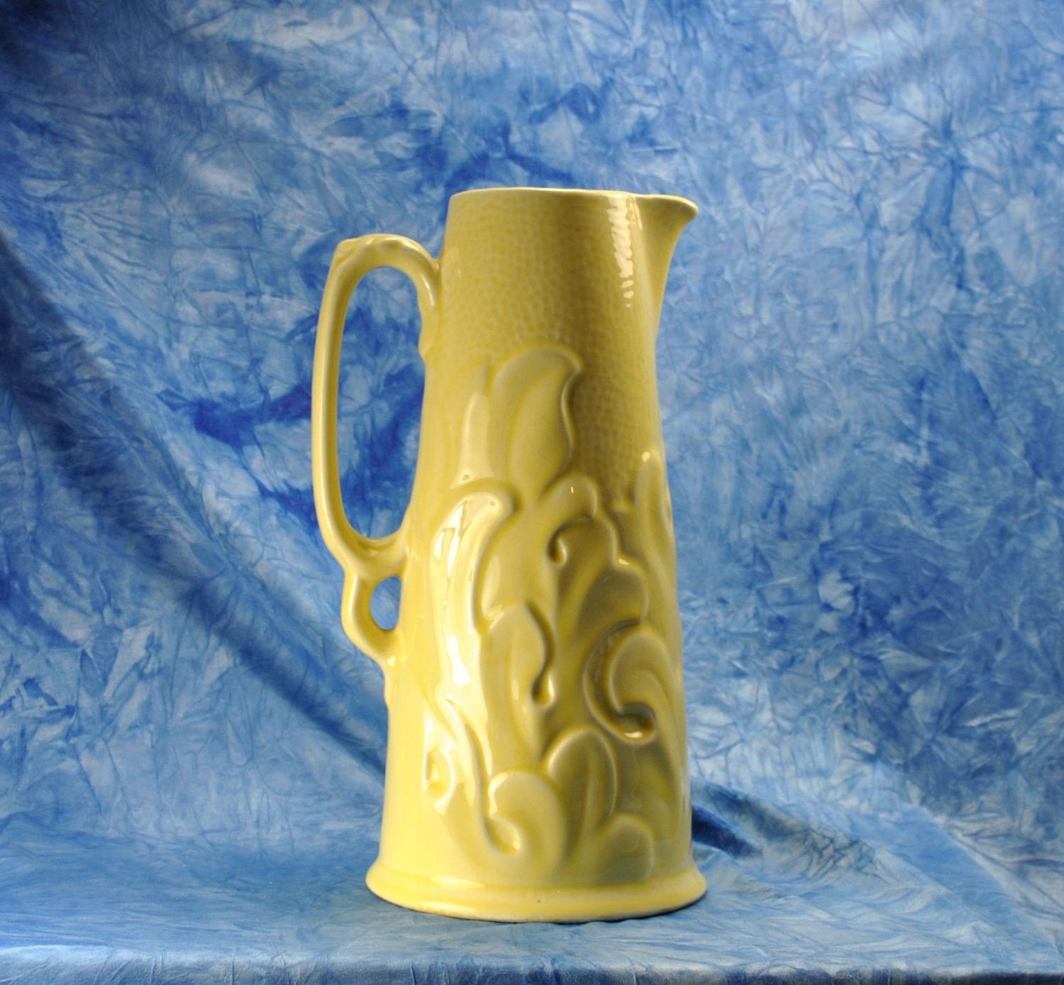12 Great Large Yellow Ceramic Vase 2024 free download large yellow ceramic vase of vintage sterling pottery company water pitcher acanthus pattern from inside vintage sterling pottery company water pitcher acanthus pattern from the 1950s made i