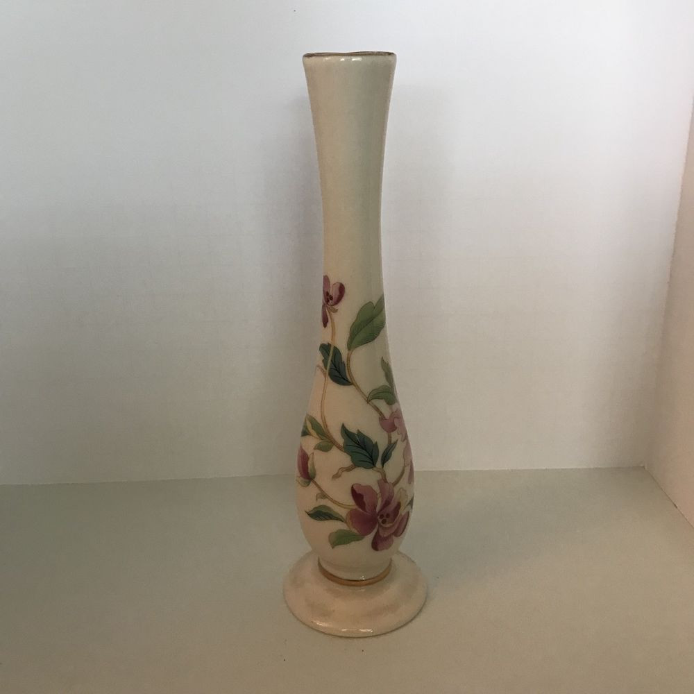 lenox small vase of lenox pink floral garden gold trim tall bud vase 7 5 christmas within lenox pink floral garden gold trim tall bud vase 7 5 ebay