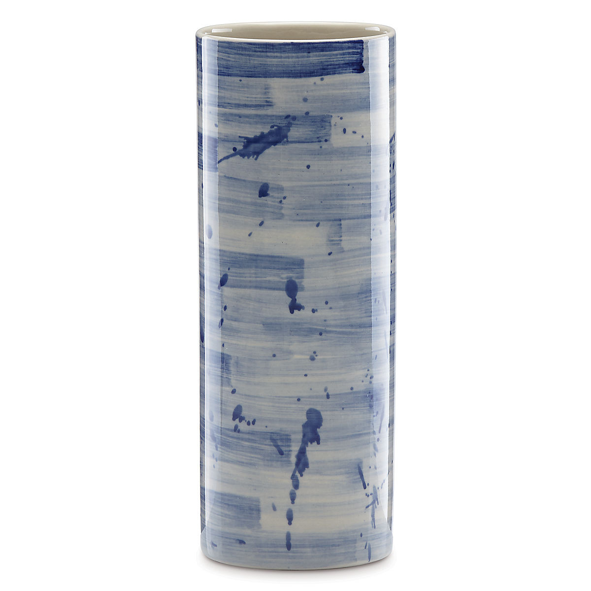 Lenox Vase Patterns Of Painted Indigoa¢ Stripe Cylinder Vase Wedding Anniversary Regarding Painted Indigo Stripe Cylinder Vase