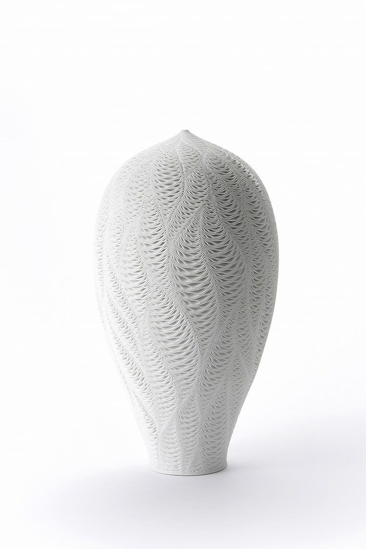 20 Stylish Long Neck Vase 2023 free download long neck vase of textured ceramic vases mimic the movement of ocean waves pottery intended for ceramic vases with ocean waves pattern by lee jong min