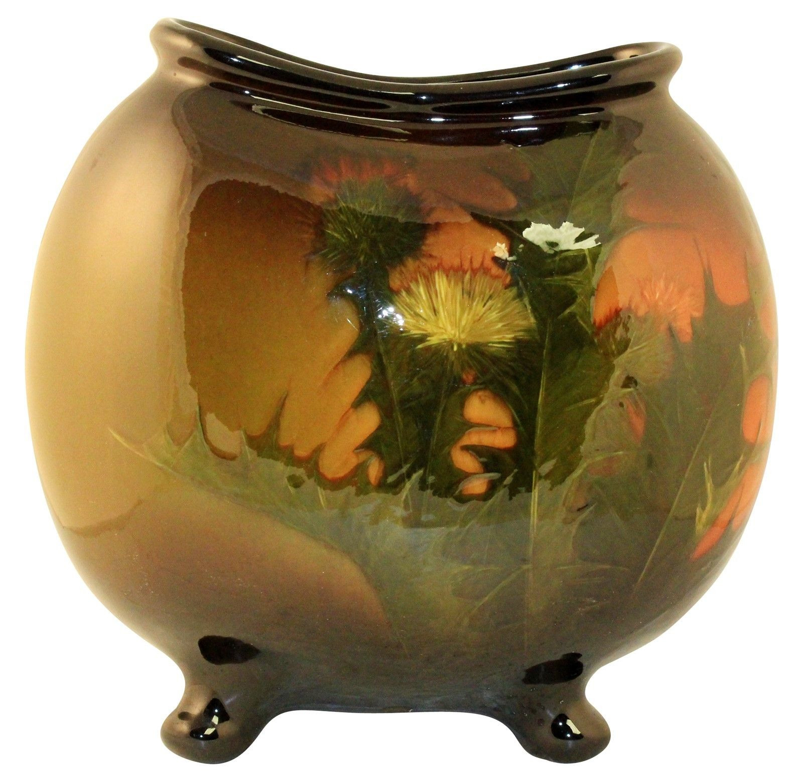 13 Amazing Louwelsa Weller Vase 2024 free download louwelsa weller vase of weller pottery louwelsa thistle pillow vase de colecciac2b3n for weller pottery louwelsa thistle pillow vase