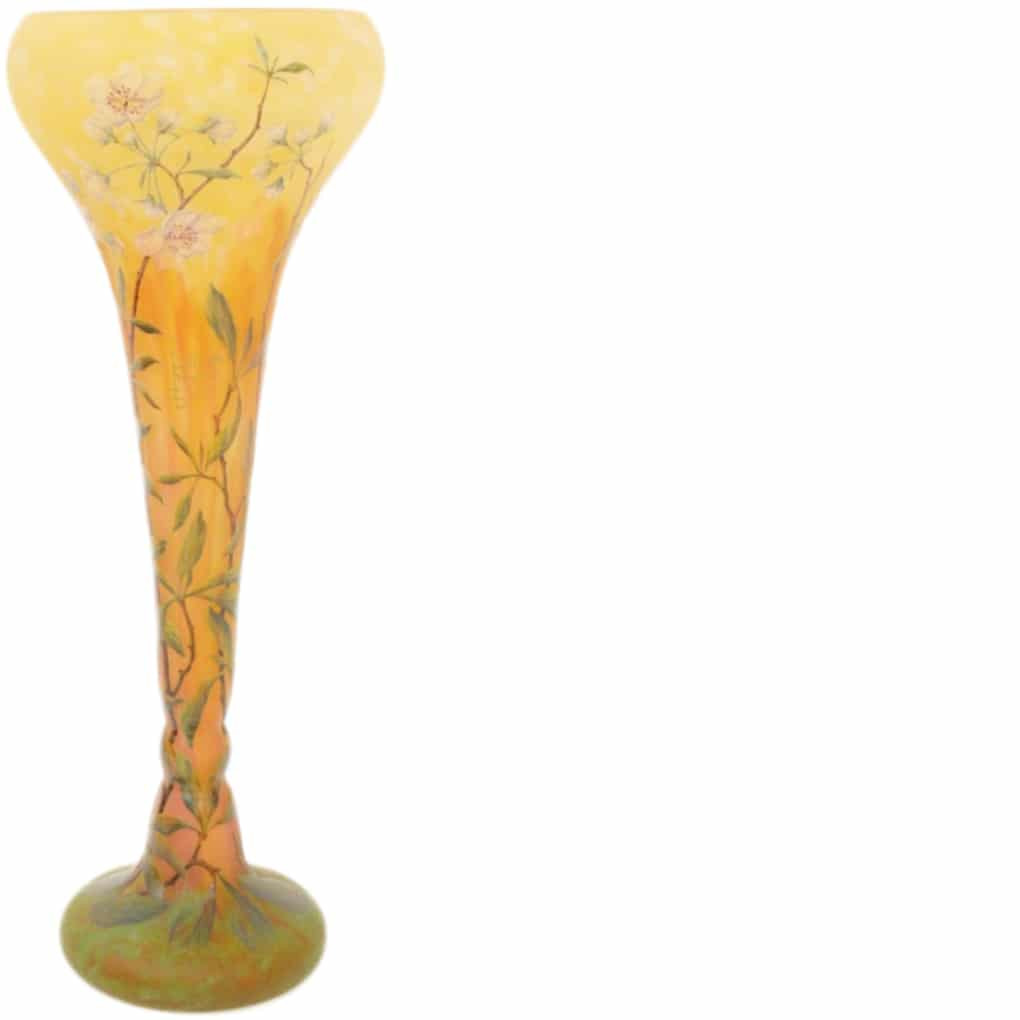 Low Cost Glass Vases Of Glass Crystal In Daum Nancy Dogwood Cameo Art Glass Vase Ahlers Ogletree Auction Gallery