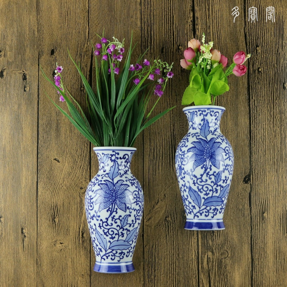 11 Amazing Low Rectangular Vase 2024 free download low rectangular vase of jingdezhen ceramics painted blue and white flower bottle hanging within jingdezhen ceramics painted blue and white flower bottle hanging wall decorative pendant ornam