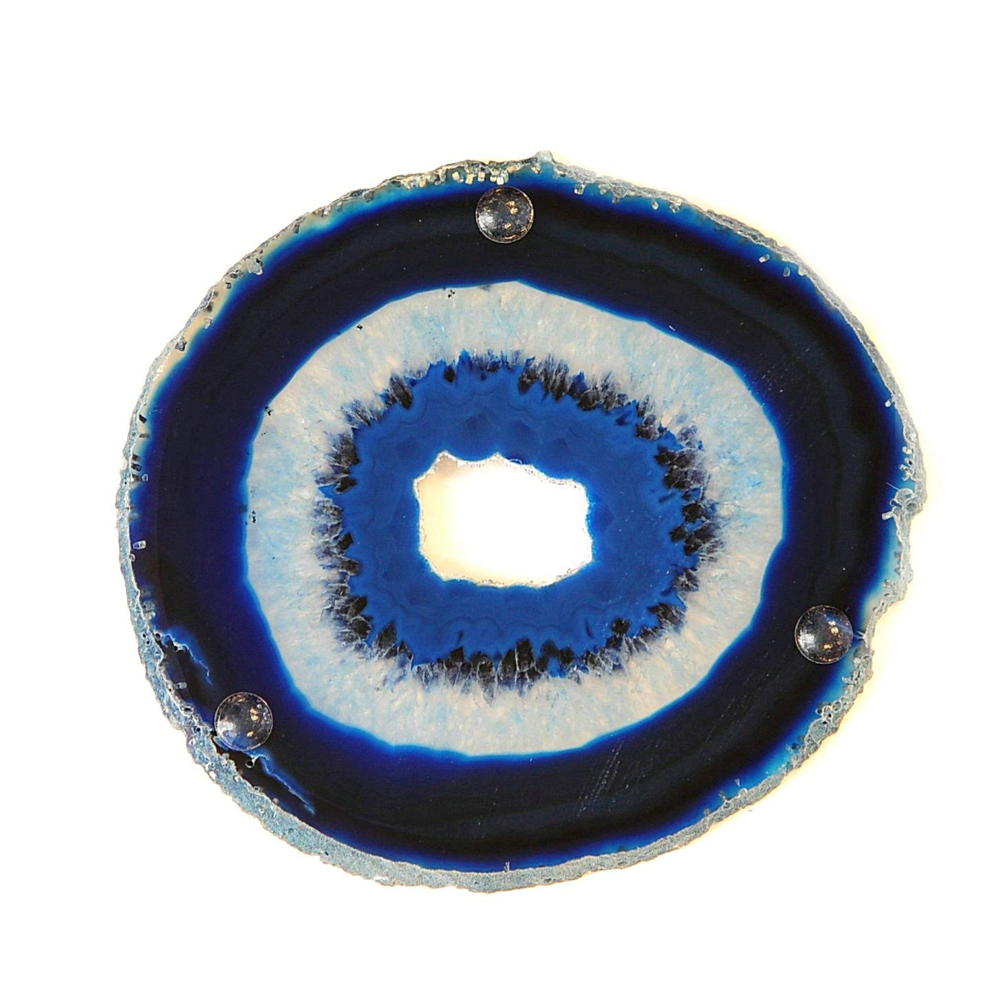 marquis by waterford sparkle 9 vase of amazon com extra blue 4 5 natural agate coaster with rubber with amazon com extra blue 4 5 natural agate coaster with rubber bumper set of 4 by jic gem coasters