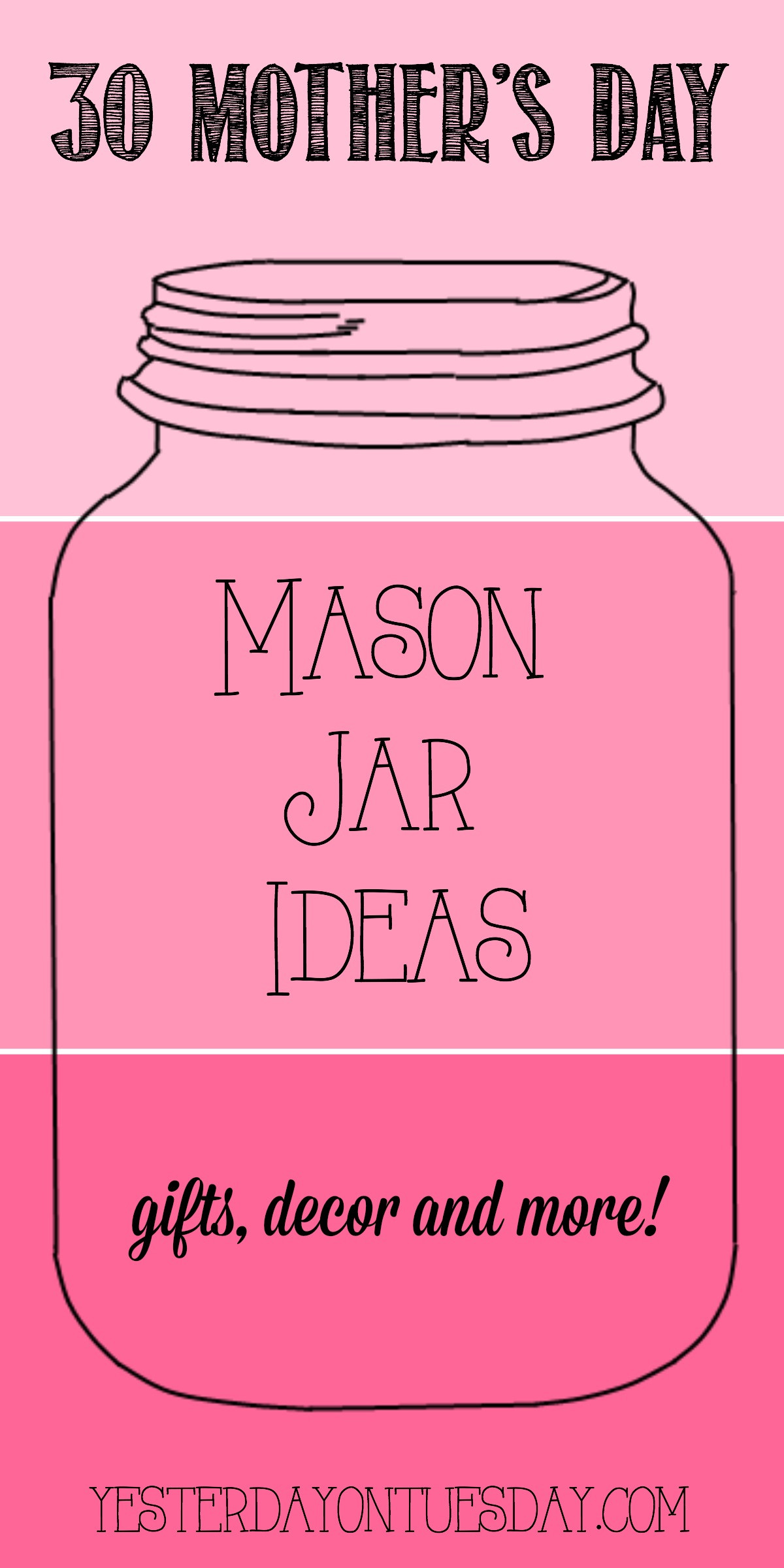mason jar vase on wood of 30 mason jar ideas for mothers day pertaining to 30 mothers day mason jar ideas