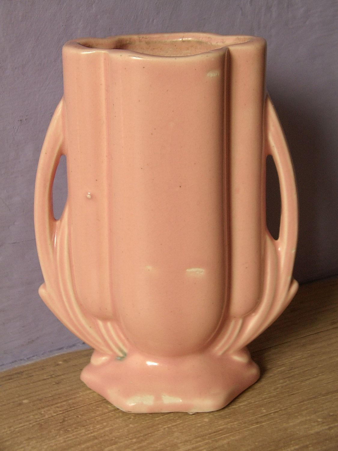 matte white ceramic vase of antique 1940s mccoy pottery vase art deco vase double handle vase inside antique 1940s mccoy pottery vase art deco vase double handle vase peach pink pottery vase ceramic vase antique pottery