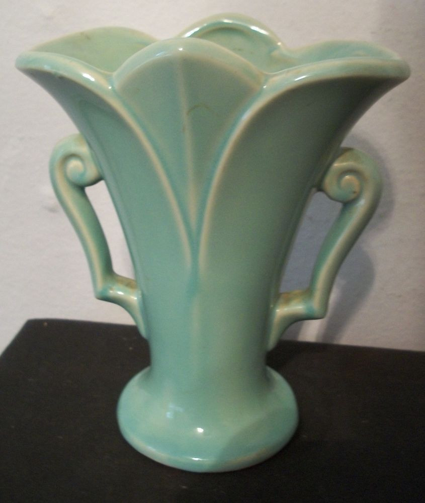 mccoy pottery green vase of mint green vintage usa mccoy vase double handles 7 excellent with regard to mint green vintage usa mccoy vase double handles 7 excellent vintage color