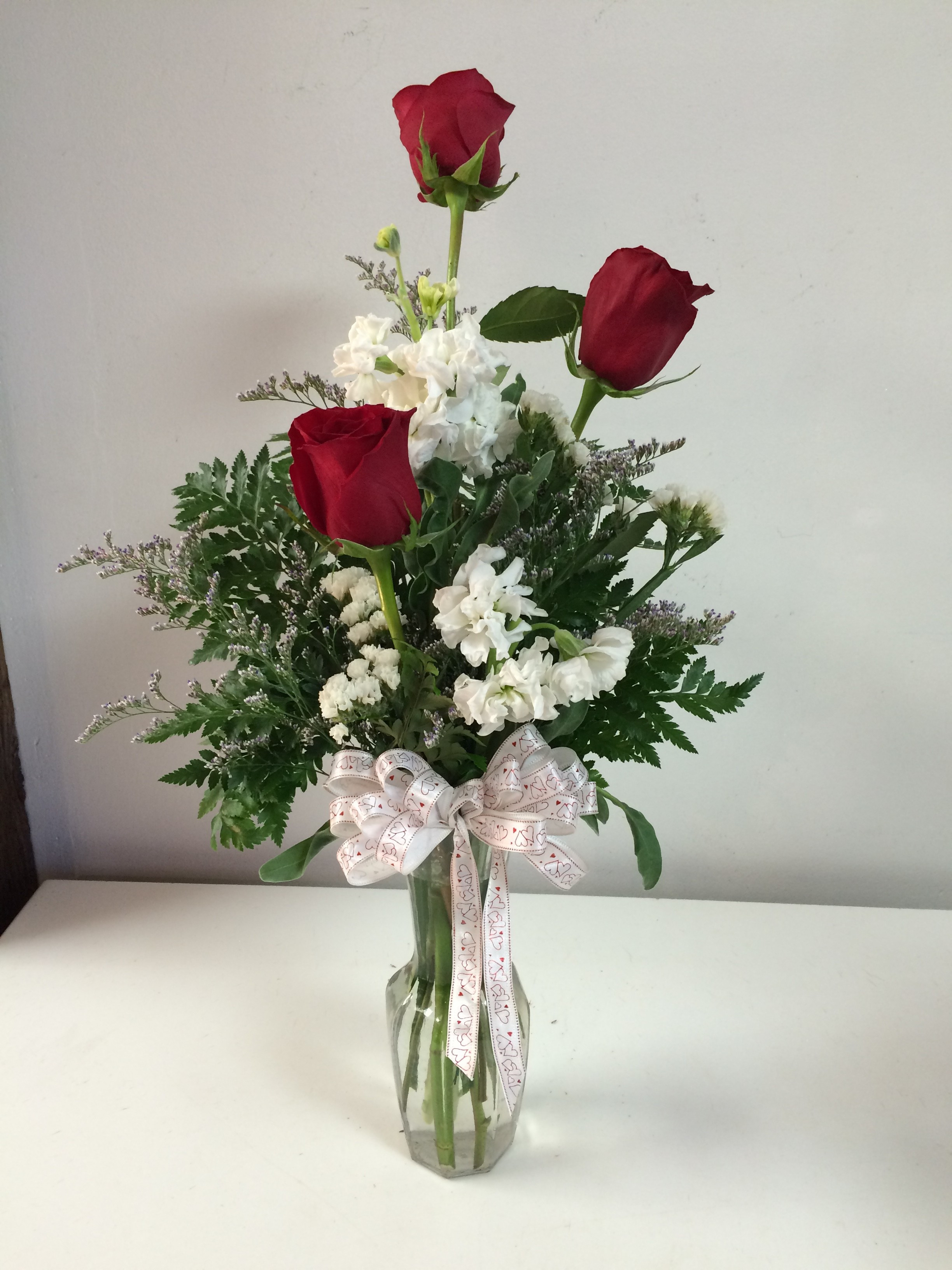 metal flower vases for graves of elk city florist flower delivery by broadway flowers throughout triple roses