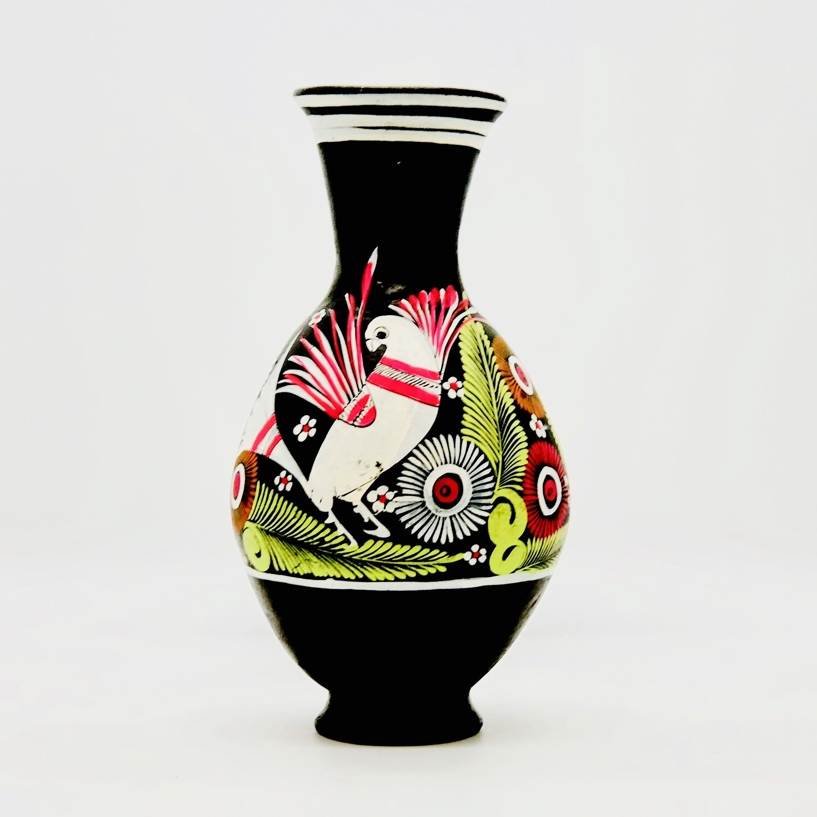 11 Stunning Mexican Pottery Vase 2024 free download mexican pottery vase of mexican pottery folk art vase neon matte black hand painted ceramic with regard to psychedelic folk art vase mexican pottery hand painted vintage clay pottery 70s neo