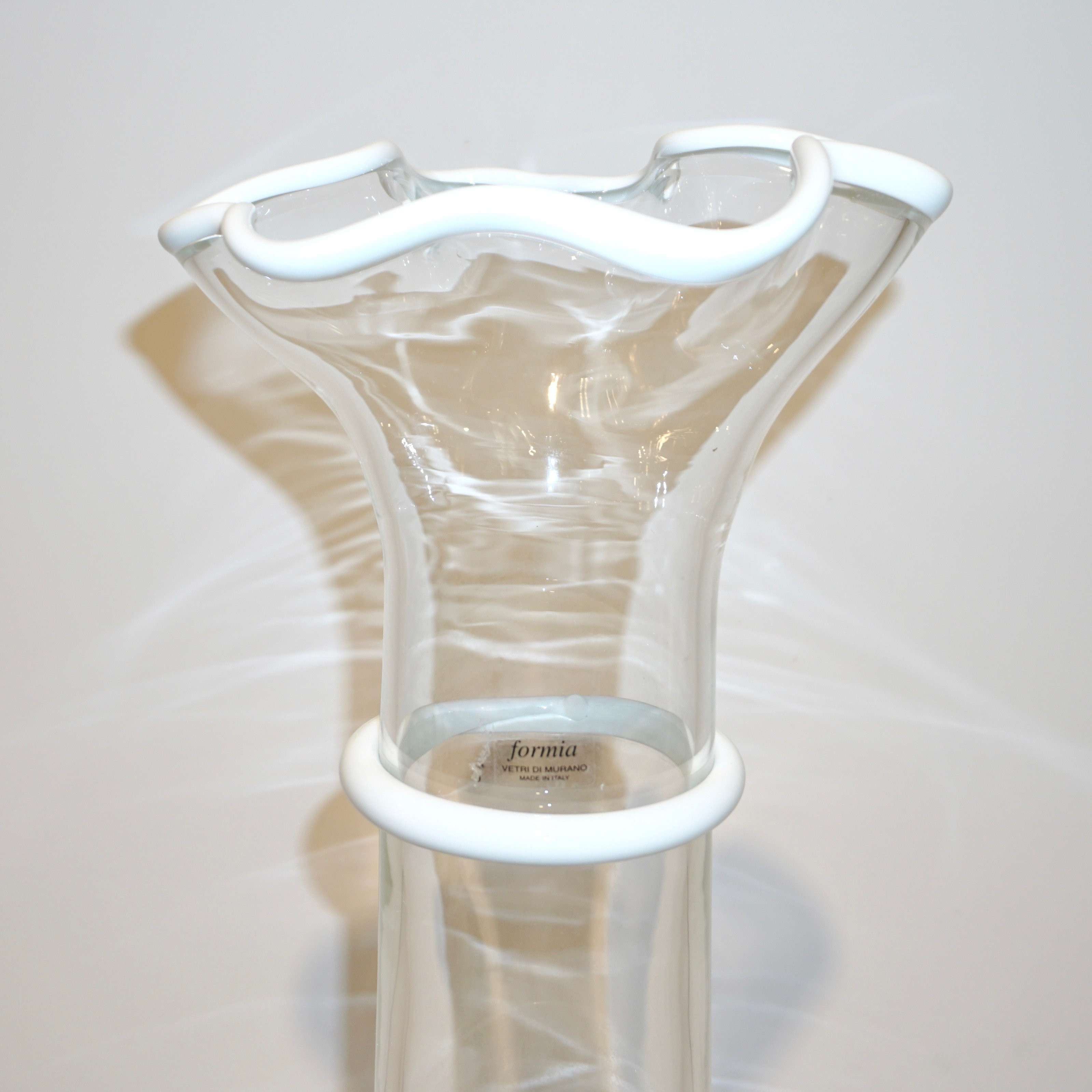 24 Recommended Murano Italy Glass Vase 2023 free download murano italy glass vase of formia italian 1970s two white red crystal clear murano glass tall throughout formia italian 1970s two white red crystal clear murano glass tall flared vases for s