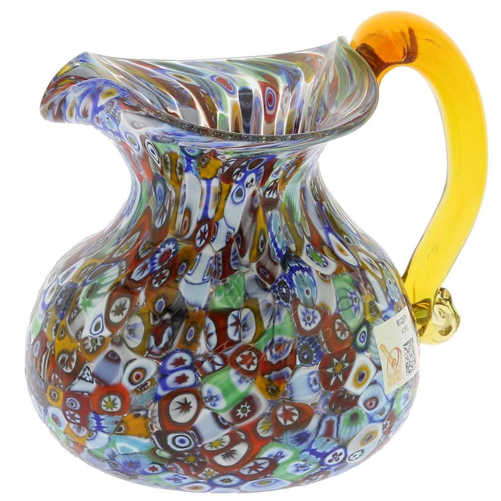 24 Recommended Murano Italy Glass Vase 2023 free download murano italy glass vase of murano glass millefiori pitcher carafe amazon co uk kitchen home for 71cduwjiyul sl1010