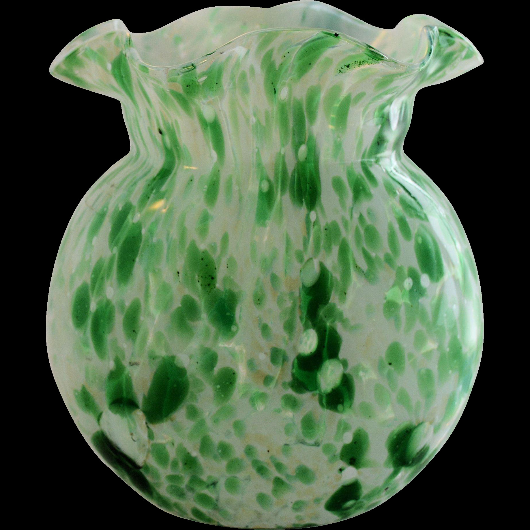 23 attractive Murano Vase Value 2024 free download murano vase value of vintage spatter art glass vase hand blown green white cased glass with regard to vintage spatter art glass vase hand blown green white cased from antikavenue on rubylane