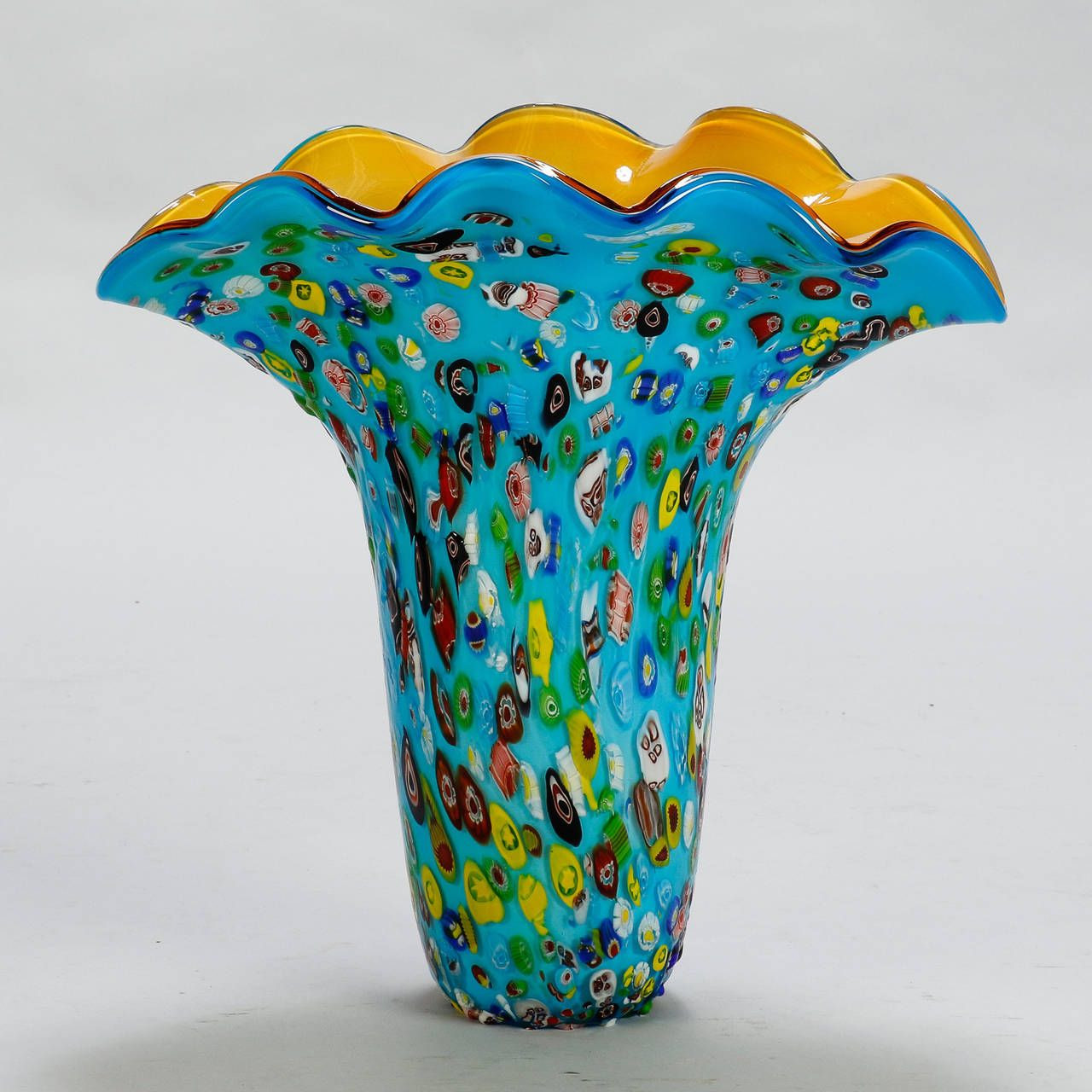 22 attractive Murano Vases for Sale 2024 free download murano vases for sale of tall blue murano glass millefiori vase murano glass pinterest intended for tall blue murano glass millefiori vase at 1stdibs