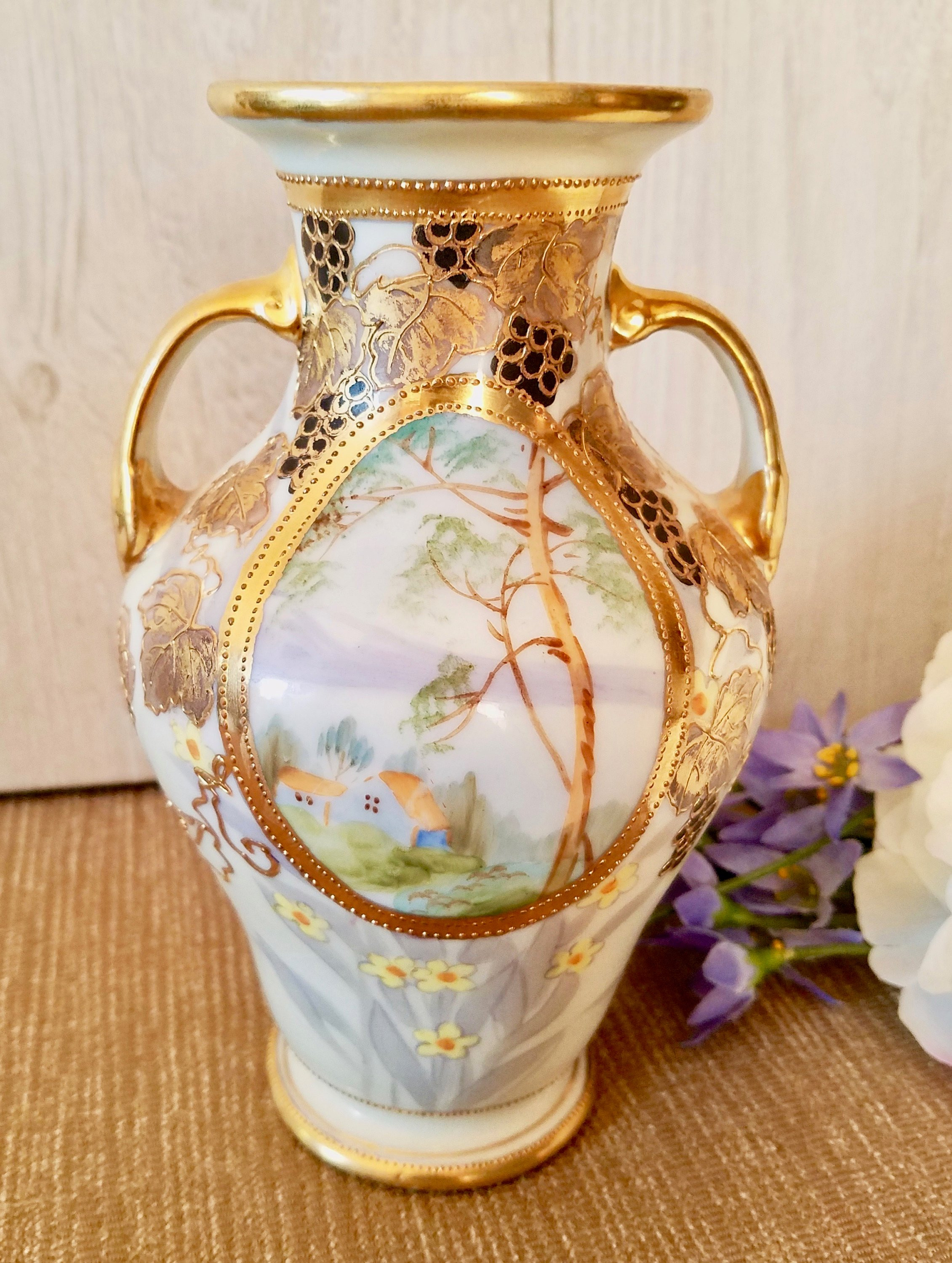 18 Fabulous Nippon Moriage Vase 2024 free download nippon moriage vase of antique nippon vintage hand painted double handle with regard to dc29fc294c28ezoom