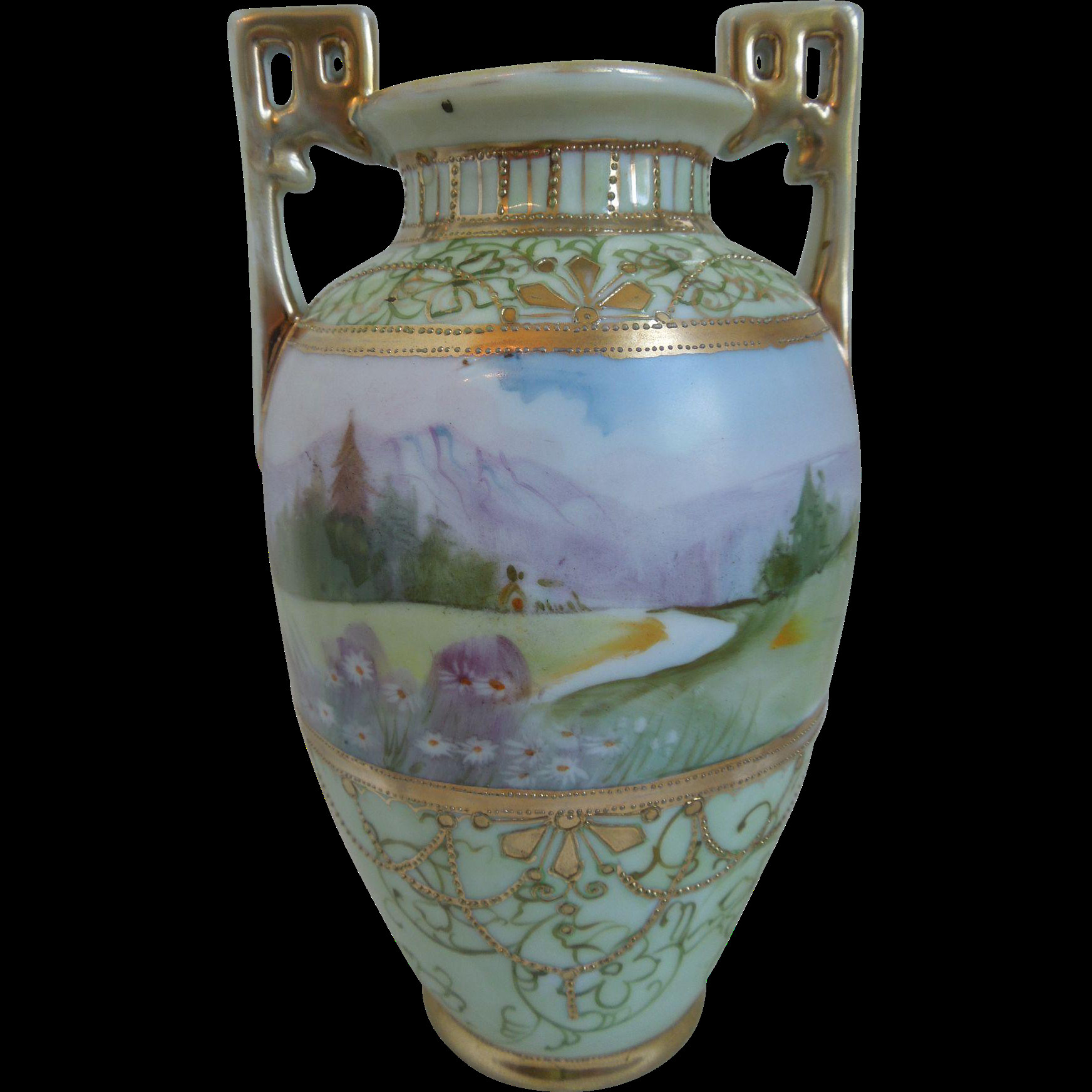 23 Recommended Nippon Vases Value 2024 free download nippon vases value of list of synonyms and antonyms of the word hand painted nippon vase with regard to nippon porcelain vase landscape with cows green mark 8 inch