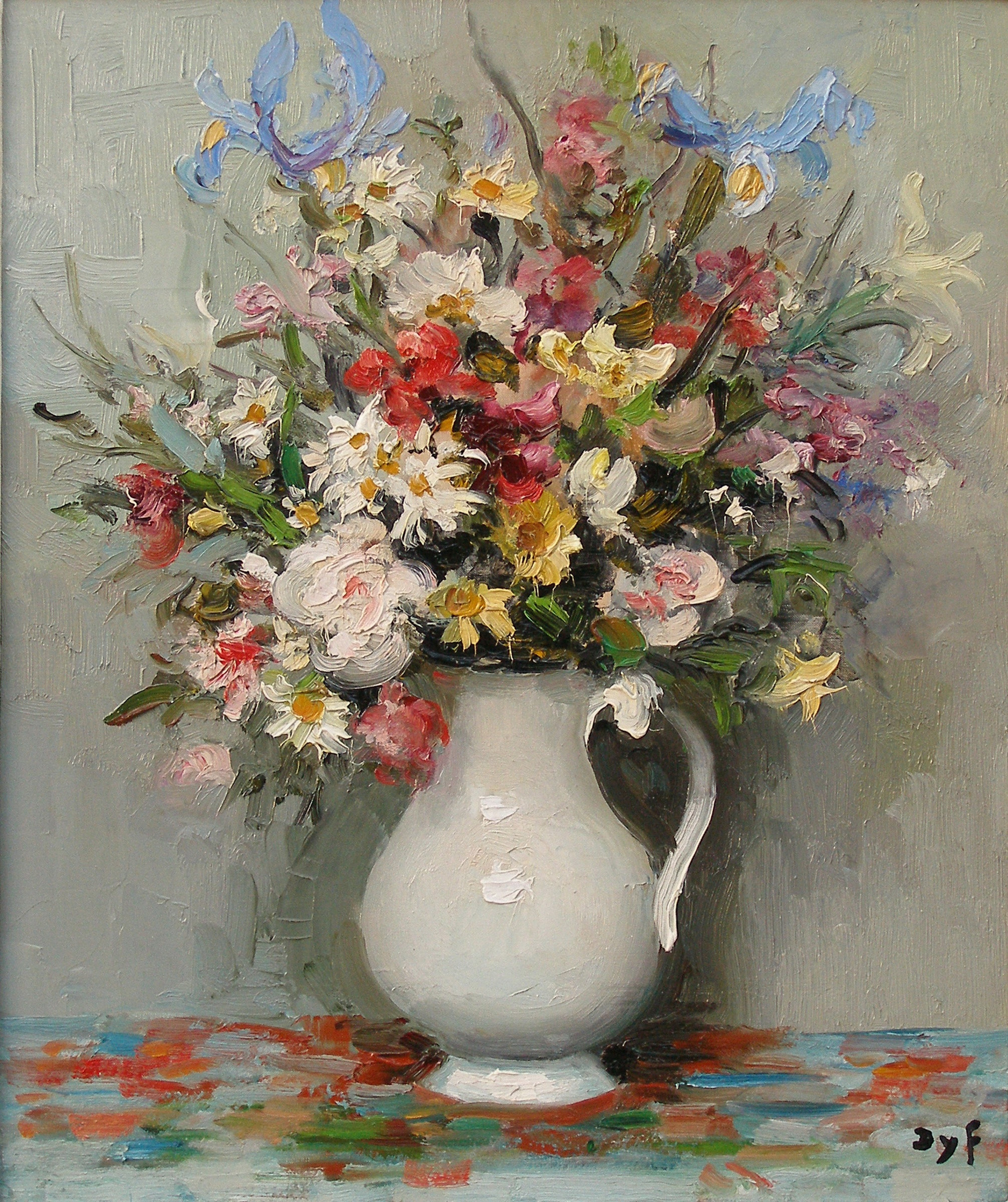 12 attractive Oil Paintings Of Flowers In A Vase 2024 free download oil paintings of flowers in a vase of marcel dyf summer flowers julian simon fine art intended for still life and flower paintings