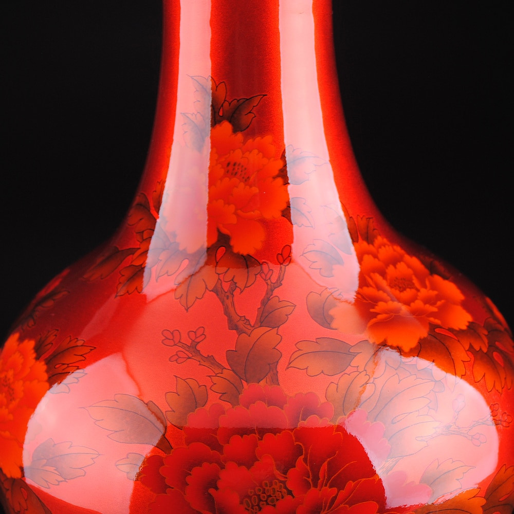 22 Cute orange Ceramic Vase 2024 free download orange ceramic vase of chinese style crystal glaze ceramic red peony vase porcelain vases with regard to chinese style crystal glaze ceramic red peony vase porcelain vases for artificial flo