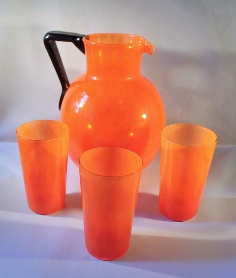 17 attractive orange Vase Set 2024 free download orange vase set of czech tango art deco juice set pitcher 3 glasses orange w black intended for czech tango art deco juice set pitcher 3 glasses orange w black handle