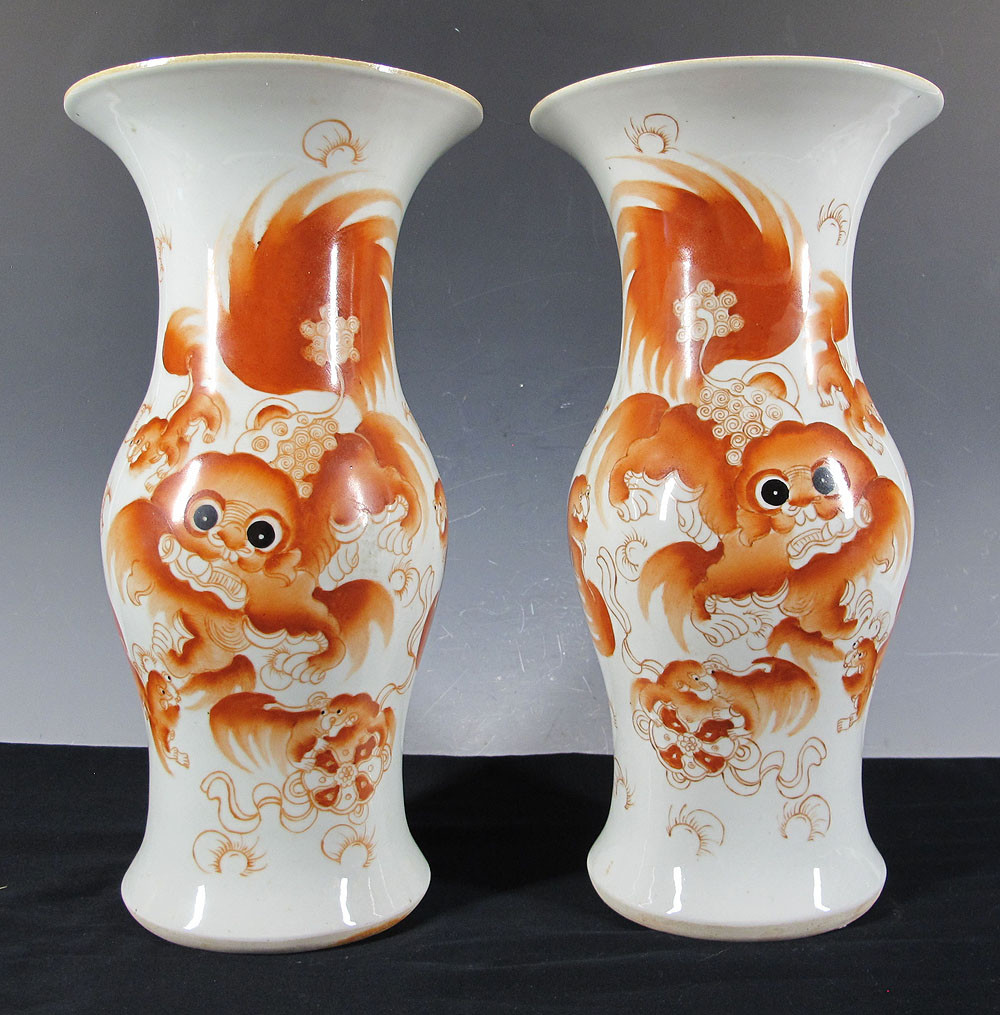 20 Famous oriental Wooden Vase Stands 2024 free download oriental wooden vase stands of antiguo par temprano dacada de 1900 chino pintado a mano rojo foo with regard to in this auction we have a great pair of antique hand painted red foo dog chine