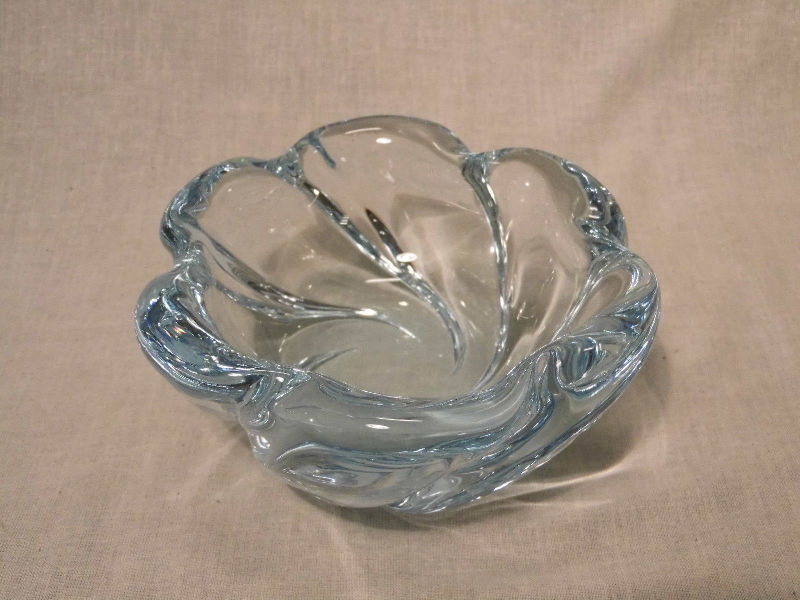 orrefors sweden crystal vase of orrefors kristall glas schale bowl ice blue design entwurf edvin for 1 von 8nur 1 verfa¼gbar