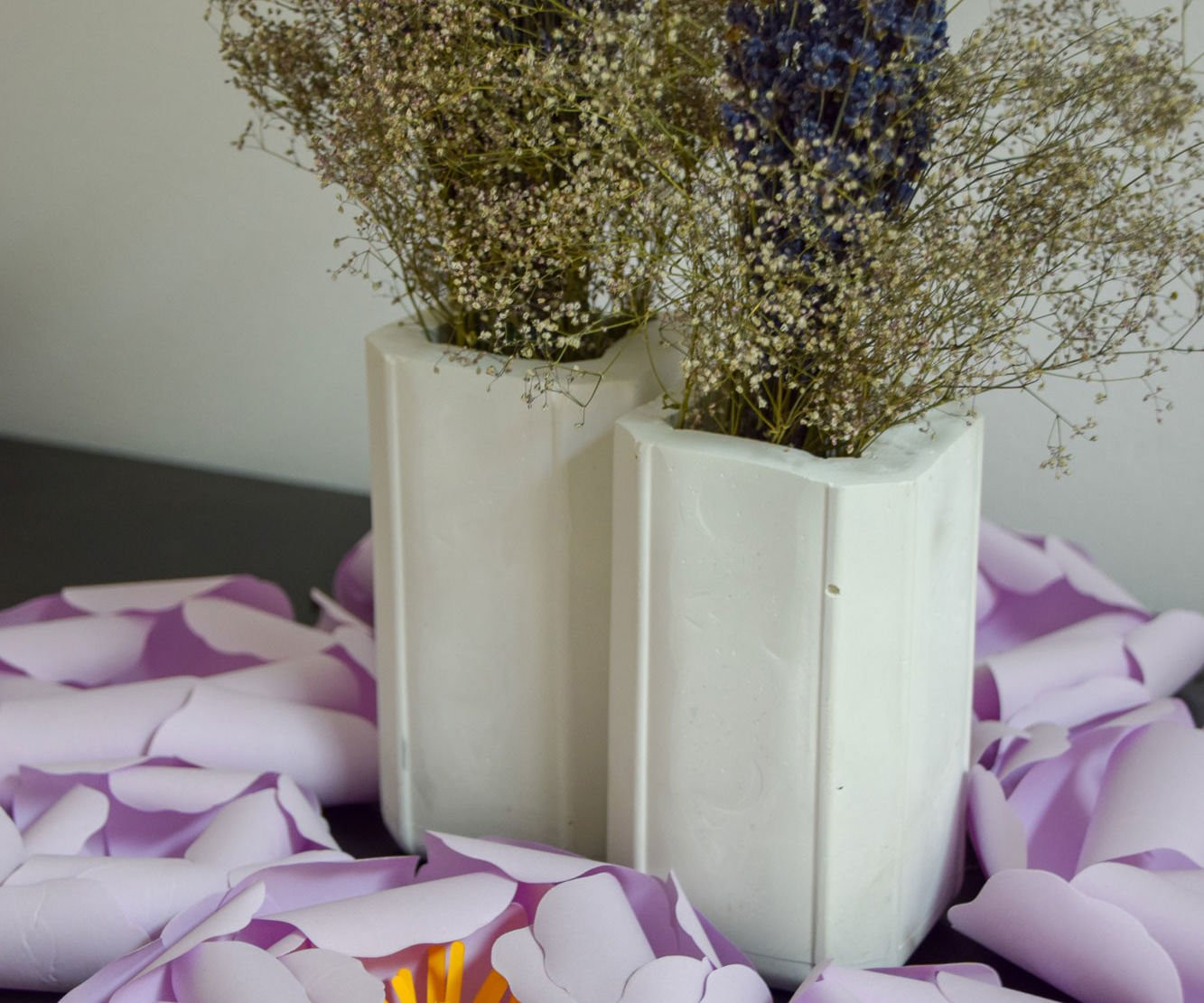Paper Bag Flower Vase Of Diy Rectangular Flower Vases Made From Cement 7 Steps with Pictures with F4qvornjikjnx18