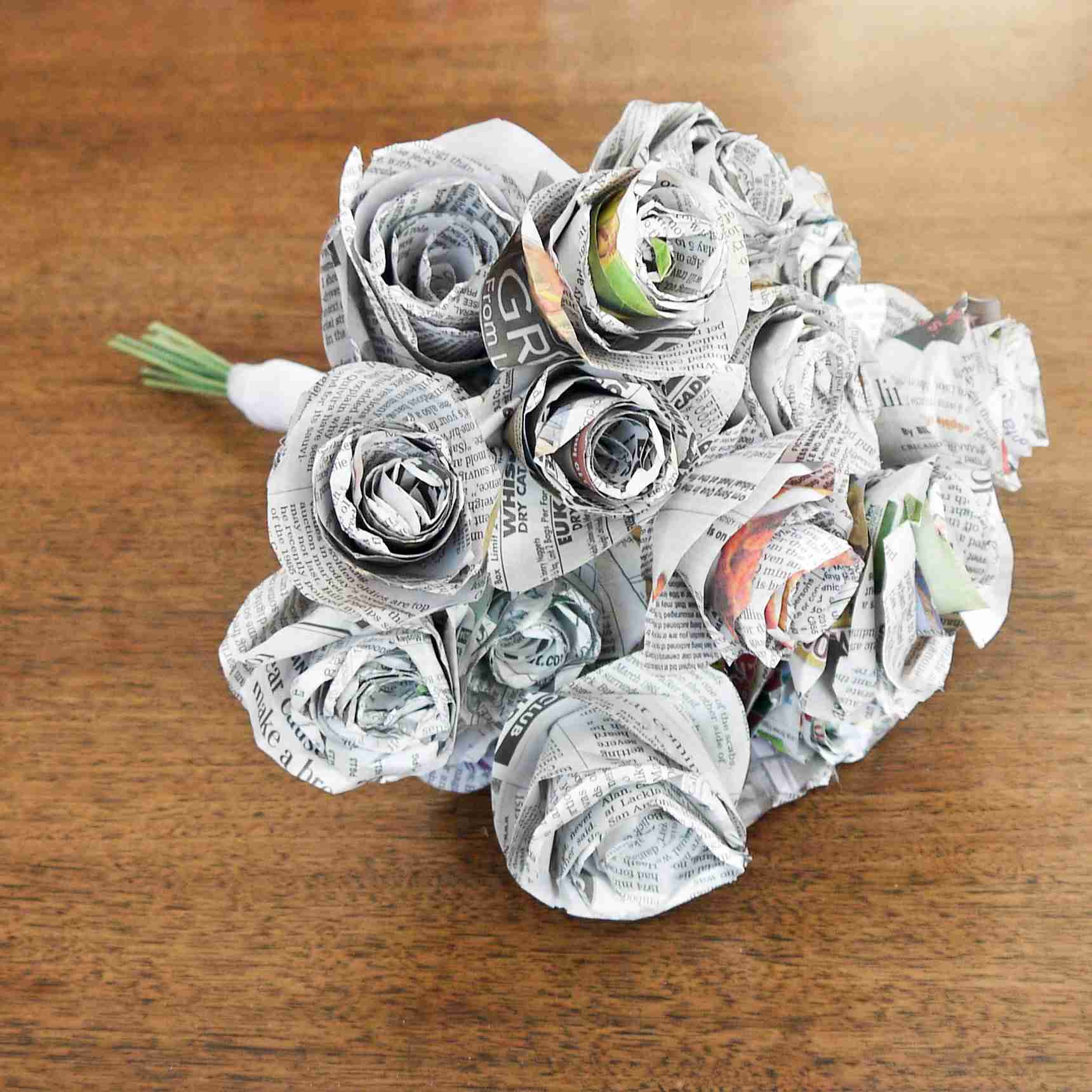 23 Unique Paper Mache Flower Vase 2024 free download paper mache flower vase of 26 creative newspaper crafts with regard to newspaper bouquet 5a2f1936aad52b0036cd77c2