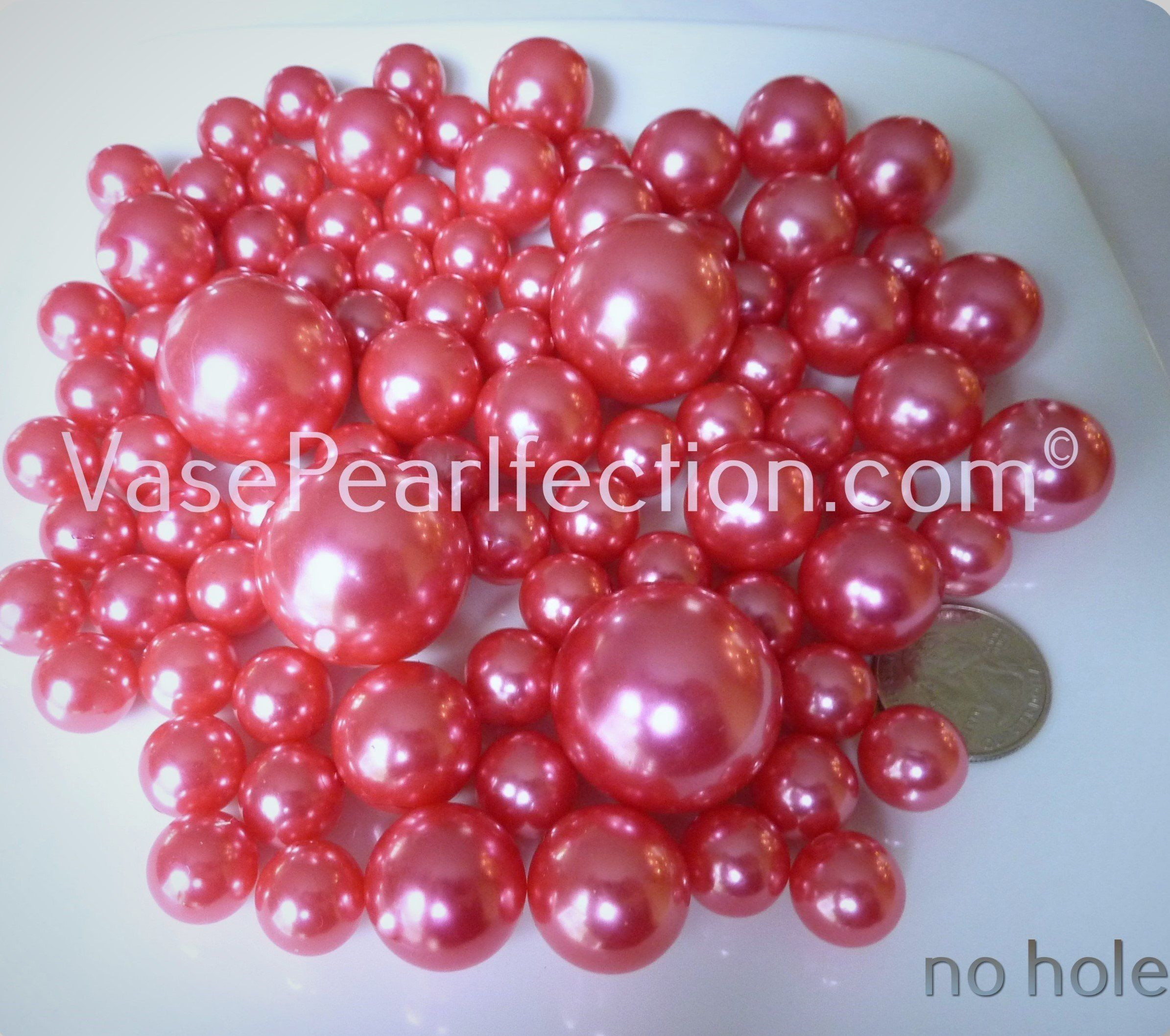 pearl vase fillers weddings of all red pearls jumbo assorted sizes vase fillers for dec inside no hole 80 all coral pink pearls jumbo assorted sizes vase fillers for decorating