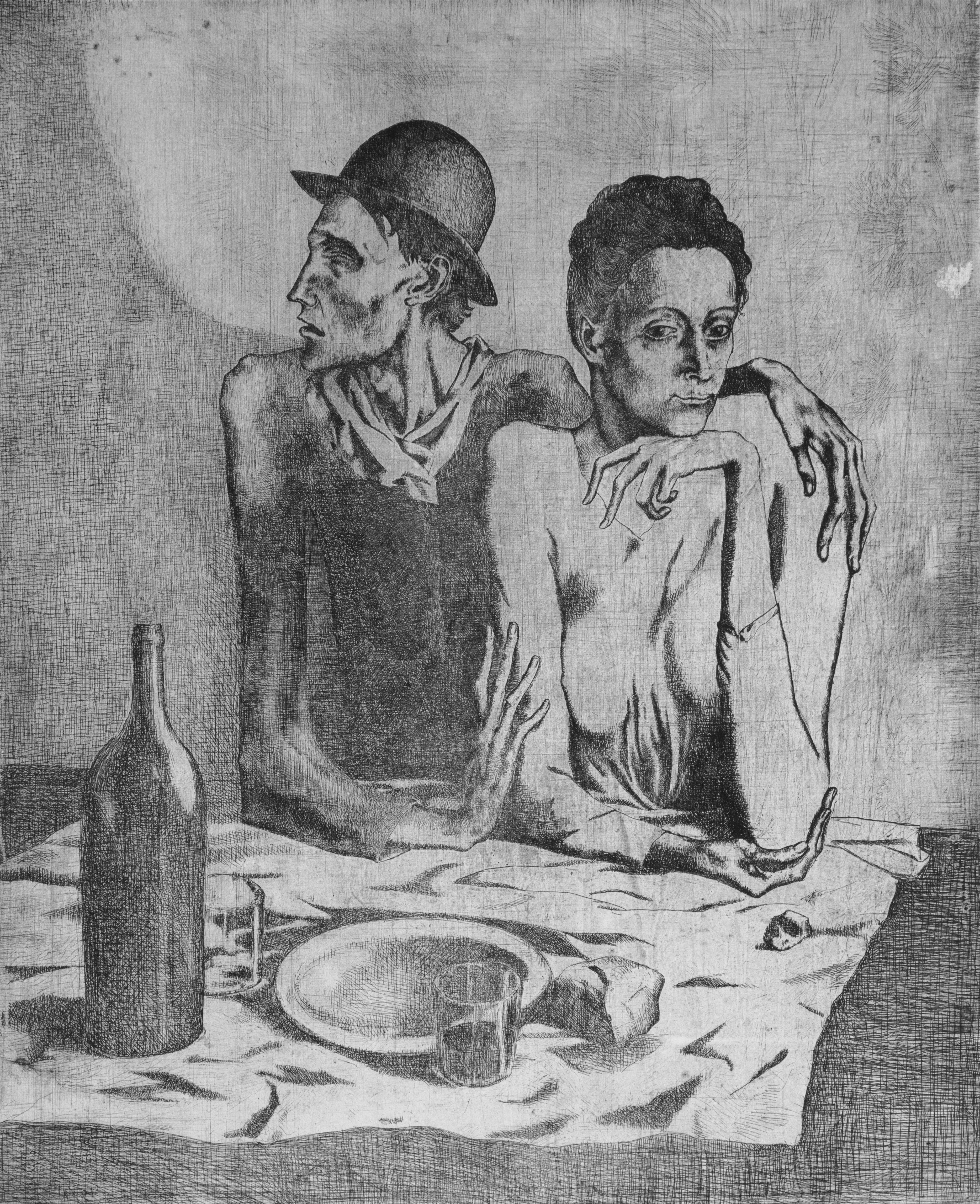 12 Ideal Picasso Vase Painting 2024 free download picasso vase painting of list of picasso artworks 1901 1910 wikipedia regarding pablo picasso 1904 le repas frugal the frugal repast printed in 1913 etching plate 46 7 x 36 cm sheet 65 4 x 4