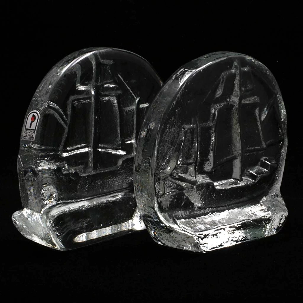 26 Amazing Pilgrim Glass Vase 2024 free download pilgrim glass vase of pilgrim glass tall ship bookends crystal art glass with label throughout click to expand