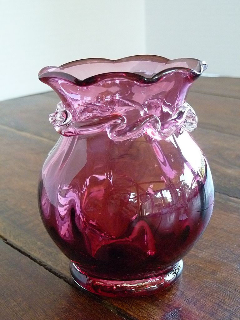 Pilgrim Glass Vase Of Vintage Cranberry Art Glass Vase Pilgrim Glass Company Historique within Vintage Cranberry Art Glass Vase Pilgrim Glass Company Historique Ruby Lane