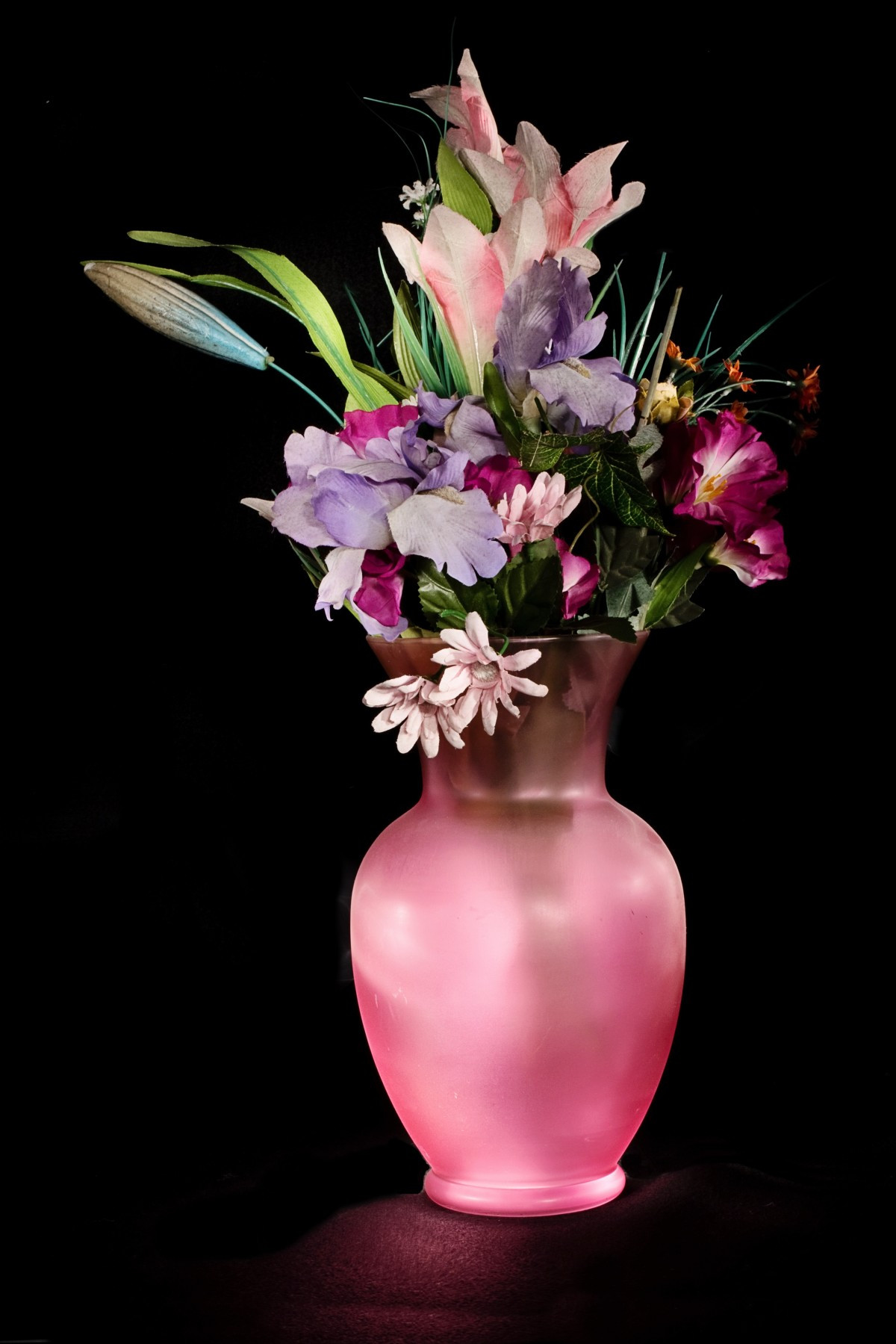 Pink Roses In Glass Vase Of Free Images Purple Vase Flora Still Life Artwork Art Picture for Plant Flower Purple Petal Vase Pink